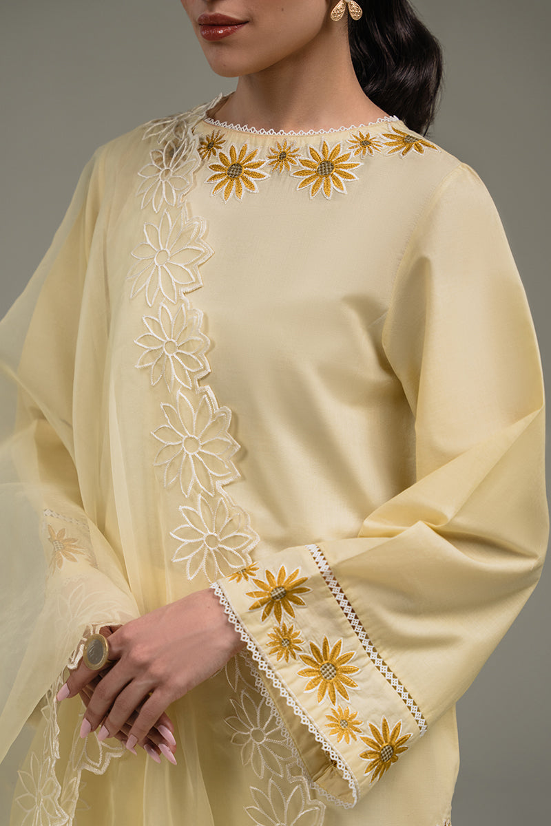 Cross Stitch | Eid Collection | SUN FIELD - by - Libasekhas UK - Registered Vendor of : Cross Stitch - 100% Original Designer Dresss