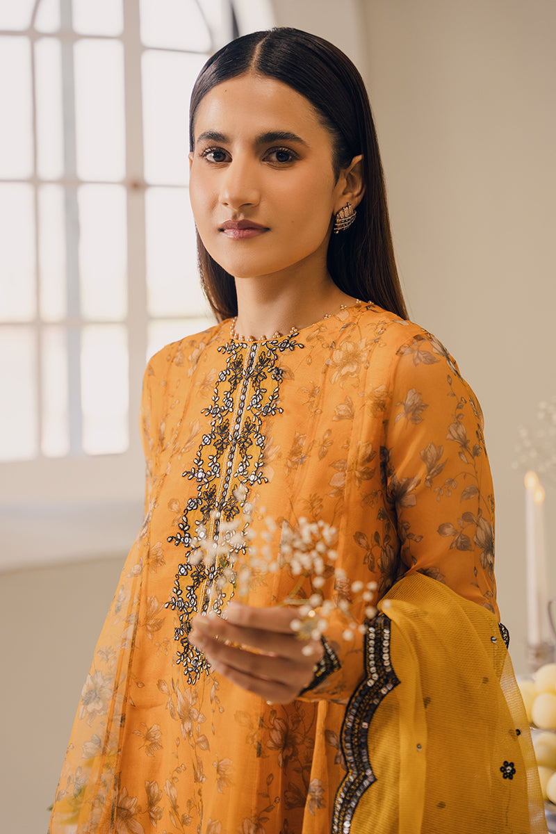 Cross Stitch | Eid Collection | HARVEST GOLD - by - Libasekhas UK - Registered Vendor of : Cross Stitch - 100% Original Designer Dresss
