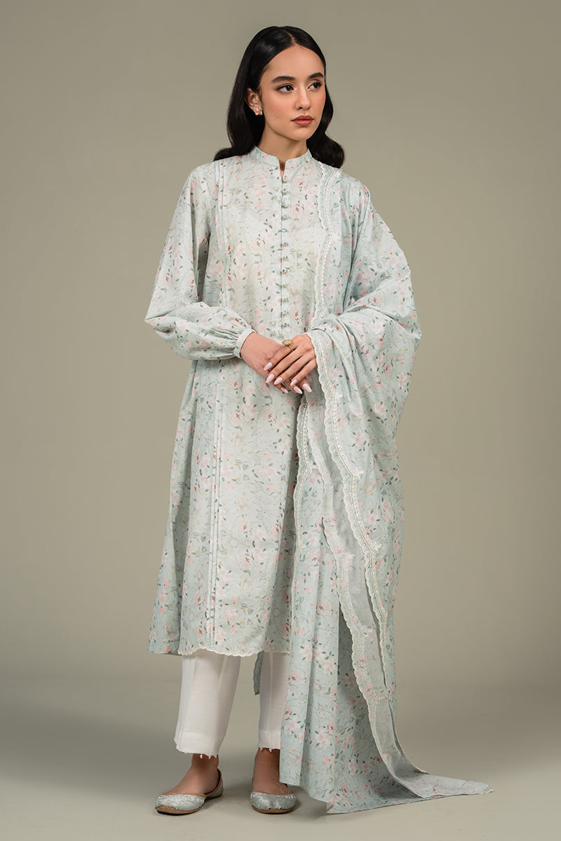 Cross Stitch | Eid Collection | AQUA WHISPER - by - Libasekhas UK - Registered Vendor of : Cross Stitch - 100% Original Designer Dresss