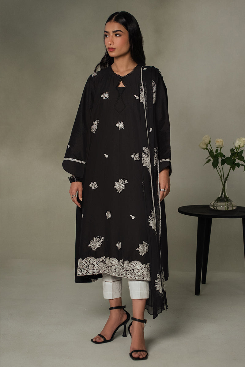Cross Stitch | Eid Collection | MONOCHROMATIC - by - Libasekhas UK - Registered Vendor of : Cross Stitch - 100% Original Designer Dresss