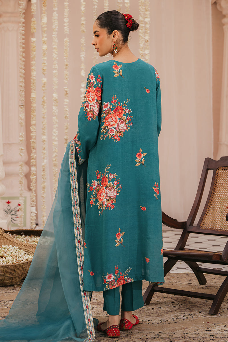 Cross Stitch | Eid Collection | TIDE POOL - by - Libasekhas UK - Registered Vendor of : Cross Stitch - 100% Original Designer Dresss