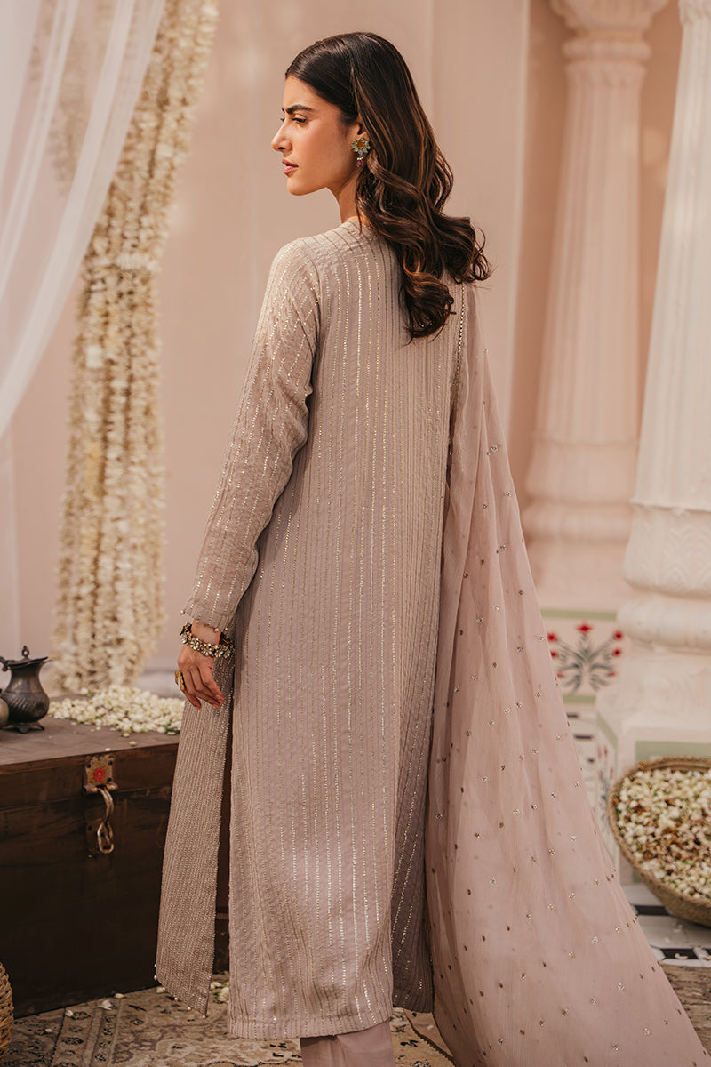 Cross Stitch | Eid Collection | CLOUD BRUST - by - Libasekhas UK - Registered Vendor of : Cross Stitch - 100% Original Designer Dresss