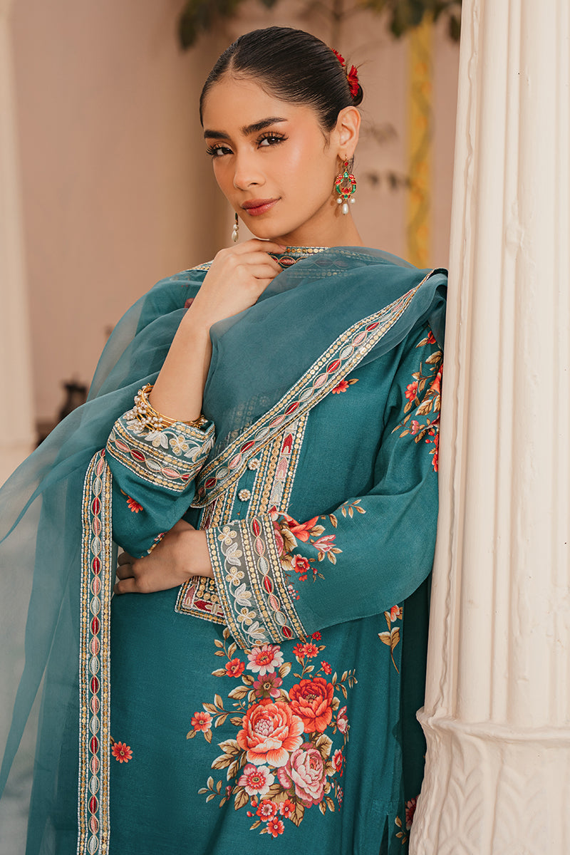 Cross Stitch | Eid Collection | TIDE POOL - by - Libasekhas UK - Registered Vendor of : Cross Stitch - 100% Original Designer Dresss