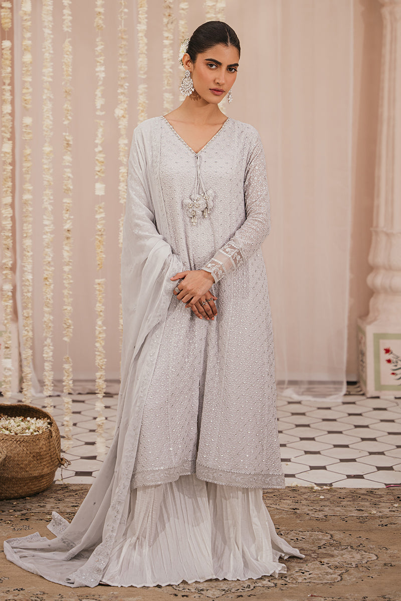 Cross Stitch | Eid Collection | LUNAR ROCK - by - Libasekhas UK - Registered Vendor of : Cross Stitch - 100% Original Designer Dresss