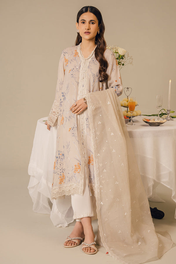 Cross Stitch | Eid Collection | ASHEN BUD - by - Libasekhas UK - Registered Vendor of : Cross Stitch - 100% Original Designer Dresss