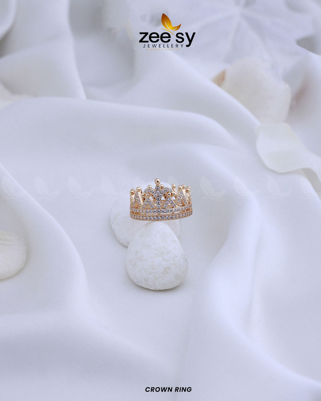 Crown Ring - by - Libasekhas UK - Registered Vendor of : Zeesy - 100% Original Designer Dresss