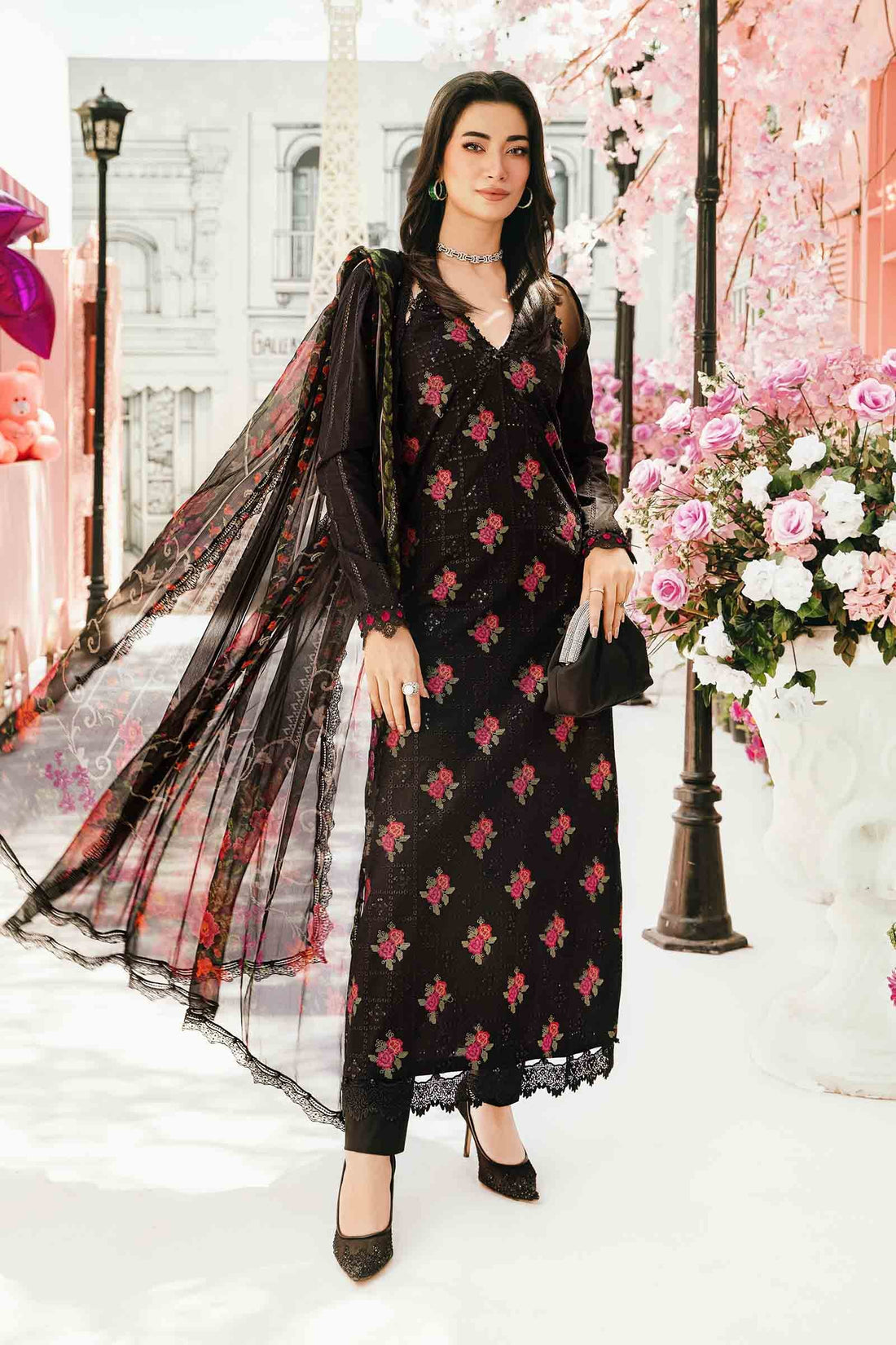 Maria B | M Prints Summer 25 | MPT-2601-B - by - Libasekhas UK - Registered Vendor of : Maria B - 100% Original Designer Dresss
