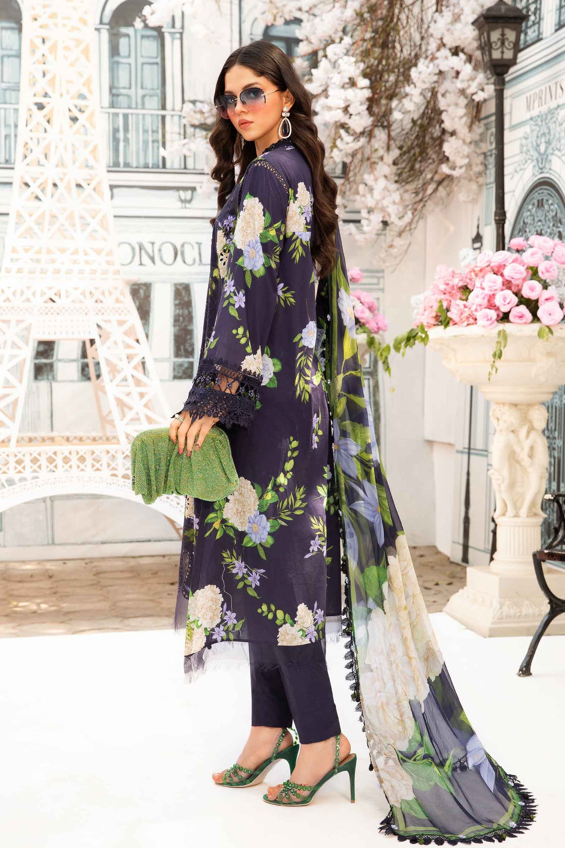 Maria B | M Prints Summer 25 | MPT-2602-B - by - Libasekhas UK - Registered Vendor of : Maria B - 100% Original Designer Dresss