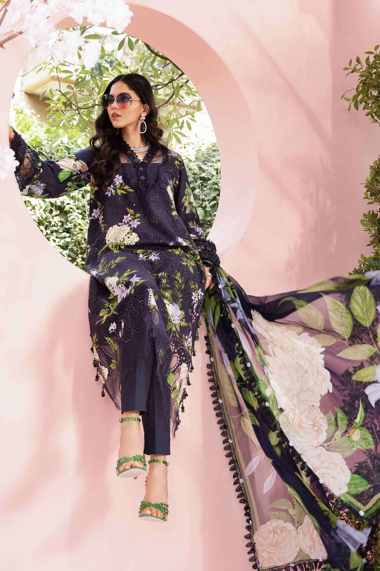 Maria B | M Prints Summer 25 | MPT-2602-B - by - Libasekhas UK - Registered Vendor of : Maria B - 100% Original Designer Dresss