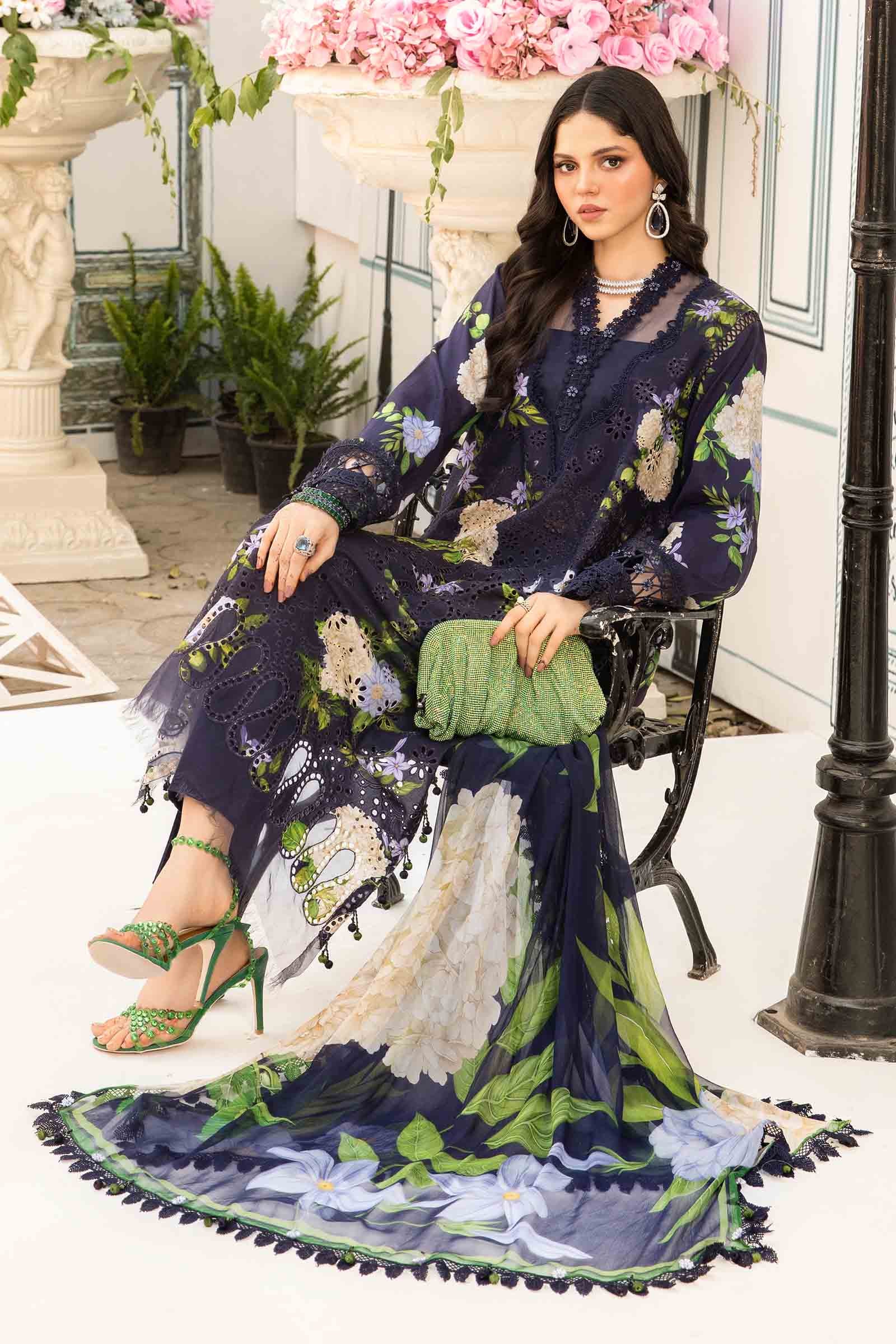 Maria B | M Prints Summer 25 | MPT-2602-B - by - Libasekhas UK - Registered Vendor of : Maria B - 100% Original Designer Dresss