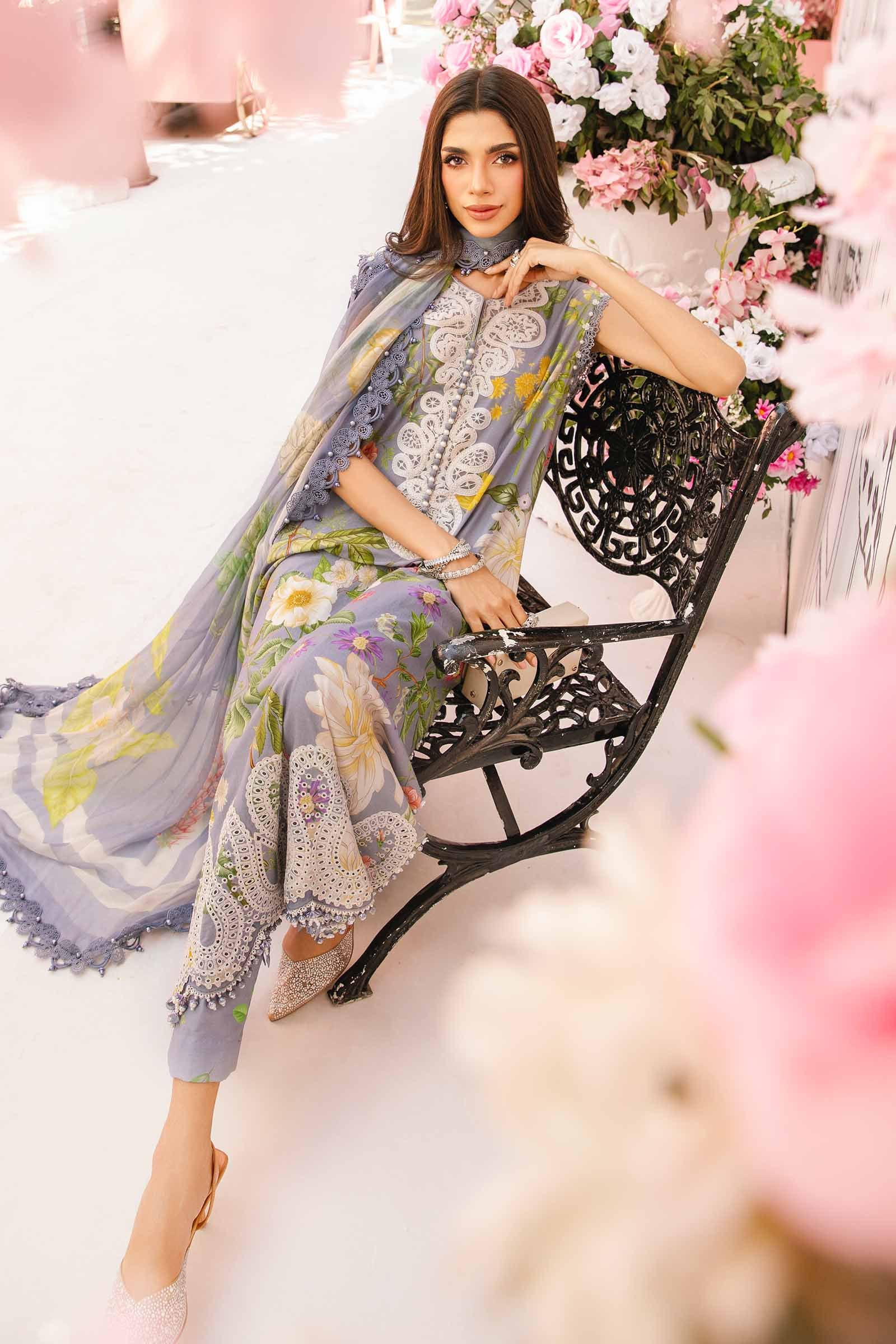 Maria B | M Prints Summer 25 | MPT-2604-A - by - Libasekhas UK - Registered Vendor of : Maria B - 100% Original Designer Dresss
