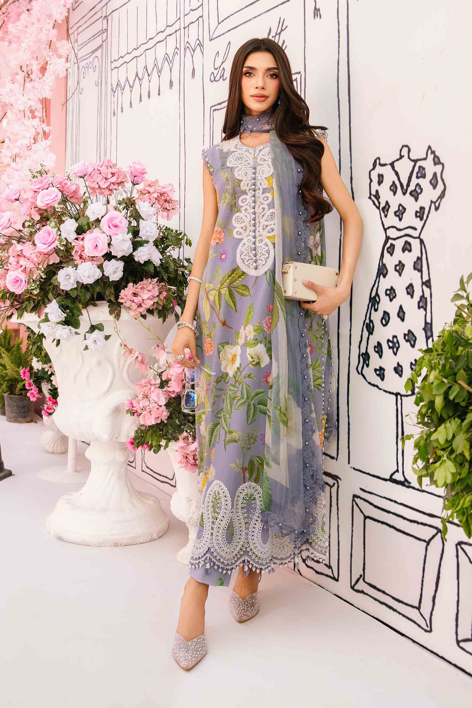 Maria B | M Prints Summer 25 | MPT-2604-A - by - Libasekhas UK - Registered Vendor of : Maria B - 100% Original Designer Dresss