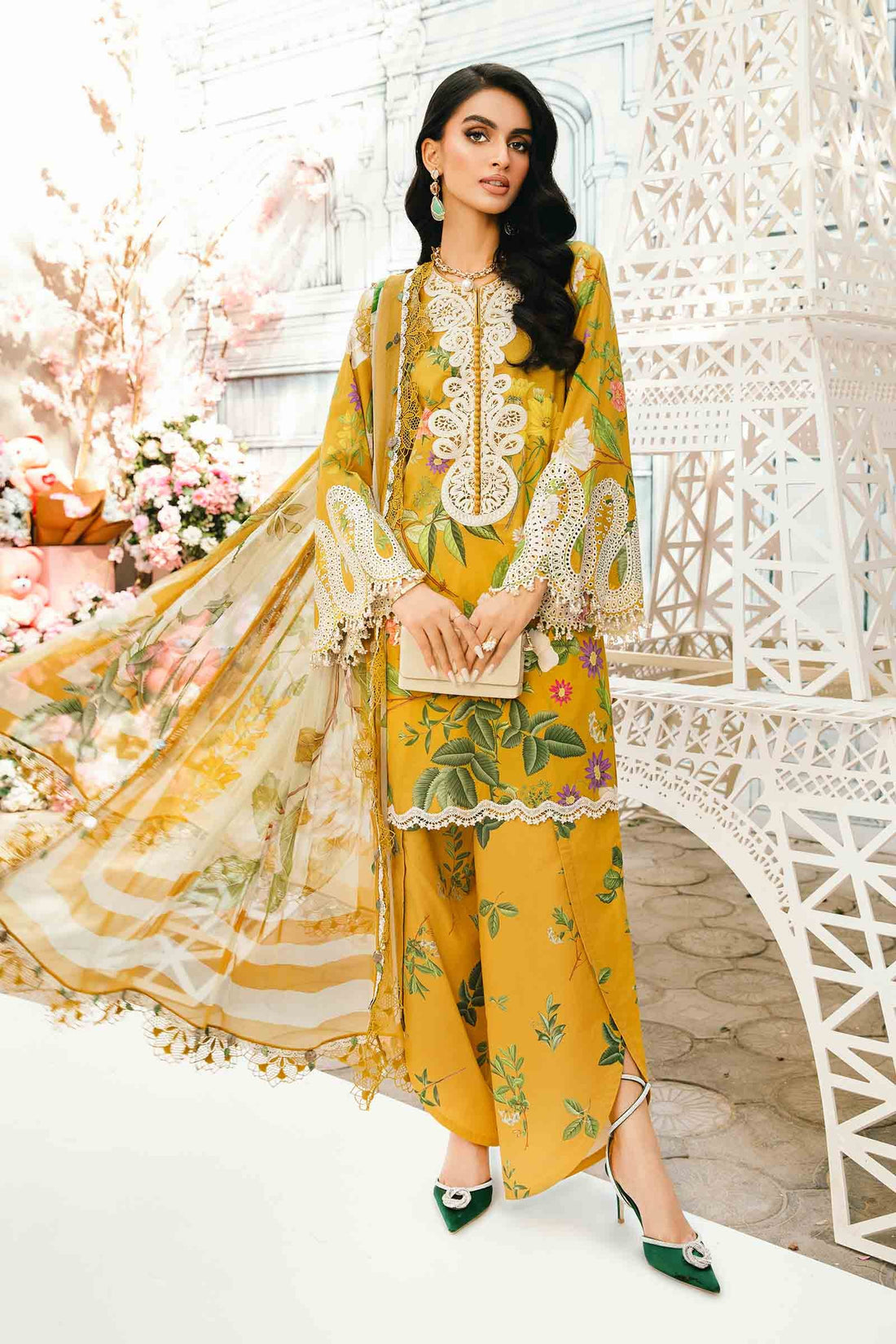 Maria B | M Prints Summer 25 | MPT-2604-B - by - Libasekhas UK - Registered Vendor of : Maria B - 100% Original Designer Dresss