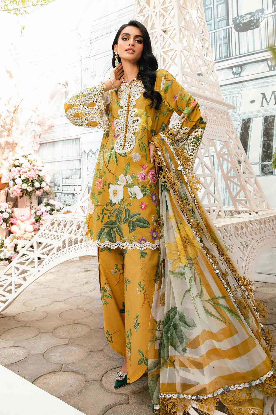 Maria B | M Prints Summer 25 | MPT-2604-B - by - Libasekhas UK - Registered Vendor of : Maria B - 100% Original Designer Dresss