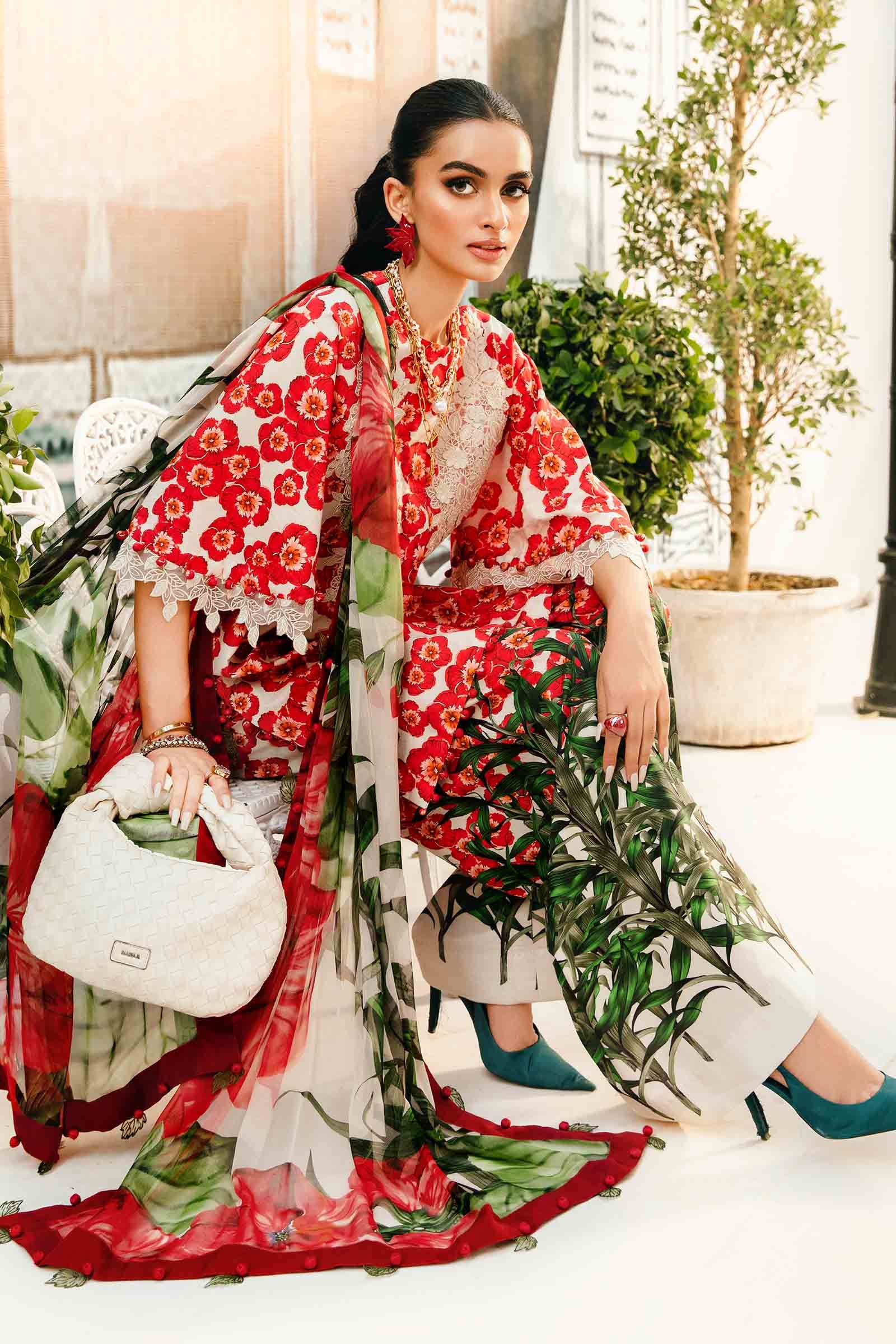 Maria B | M Prints Summer 25 | MPT-2606-B - by - Libasekhas UK - Registered Vendor of : Maria B - 100% Original Designer Dresss