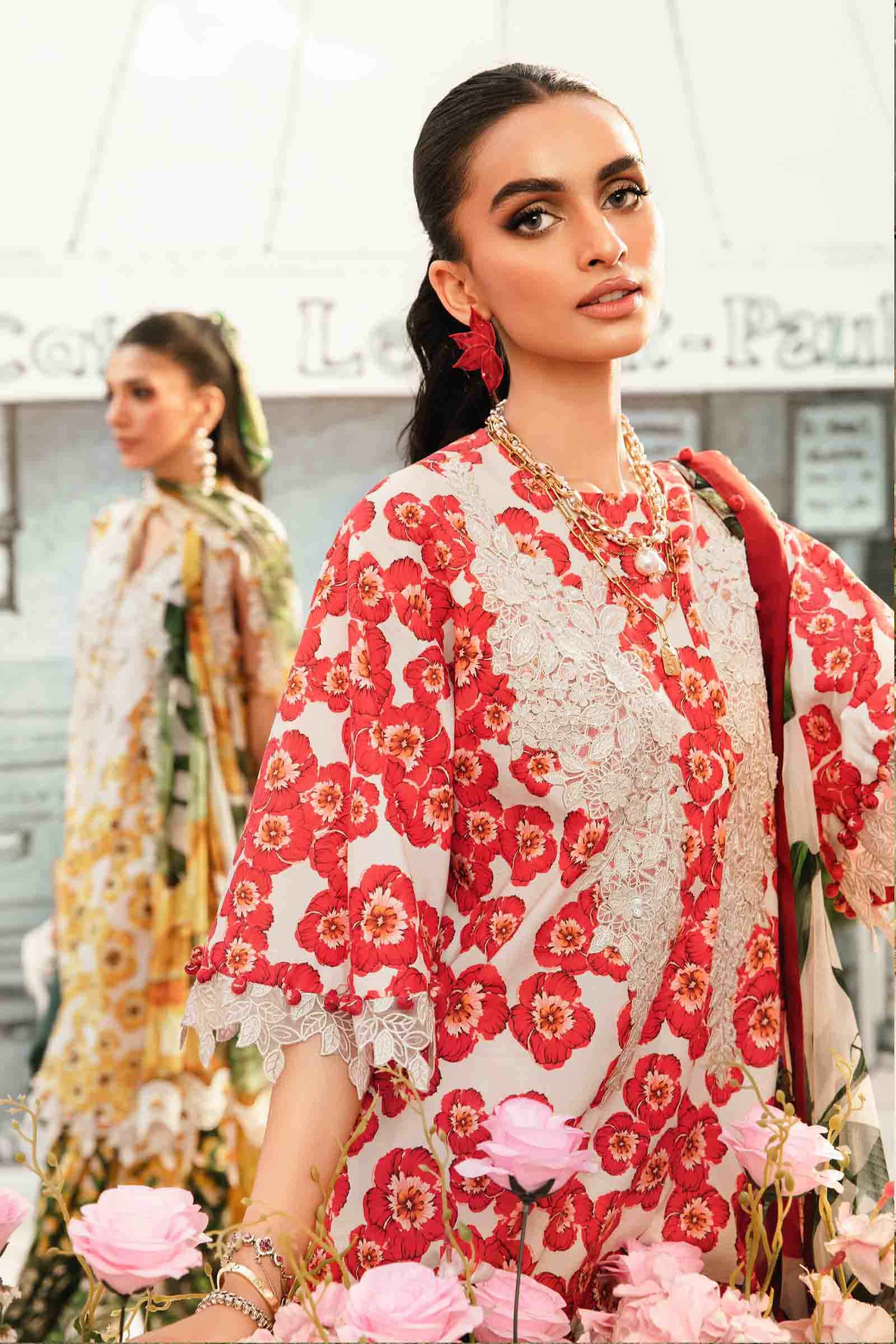 Maria B | M Prints Summer 25 | MPT-2606-B - by - Libasekhas UK - Registered Vendor of : Maria B - 100% Original Designer Dresss