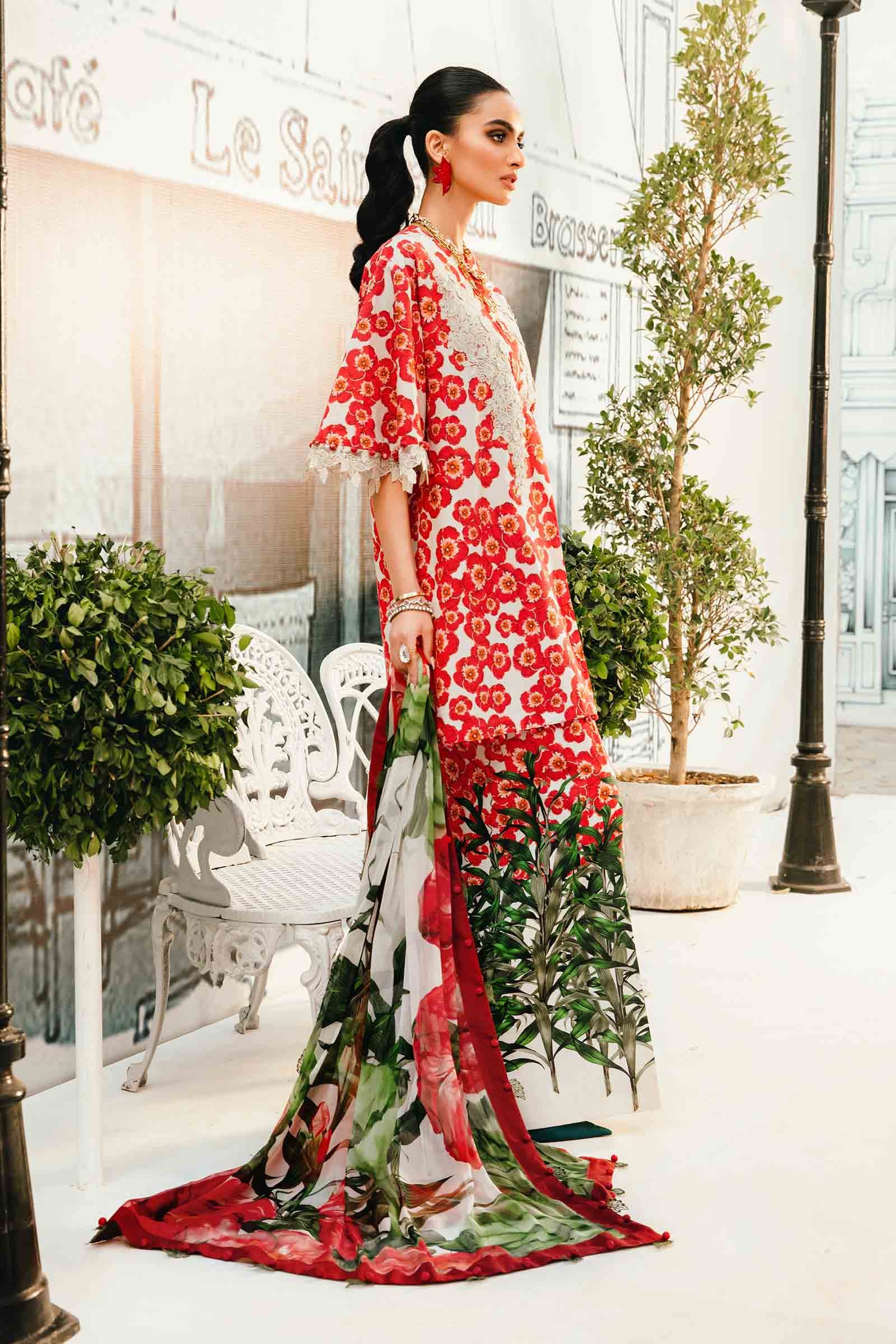 Maria B | M Prints Summer 25 | MPT-2606-B - by - Libasekhas UK - Registered Vendor of : Maria B - 100% Original Designer Dresss