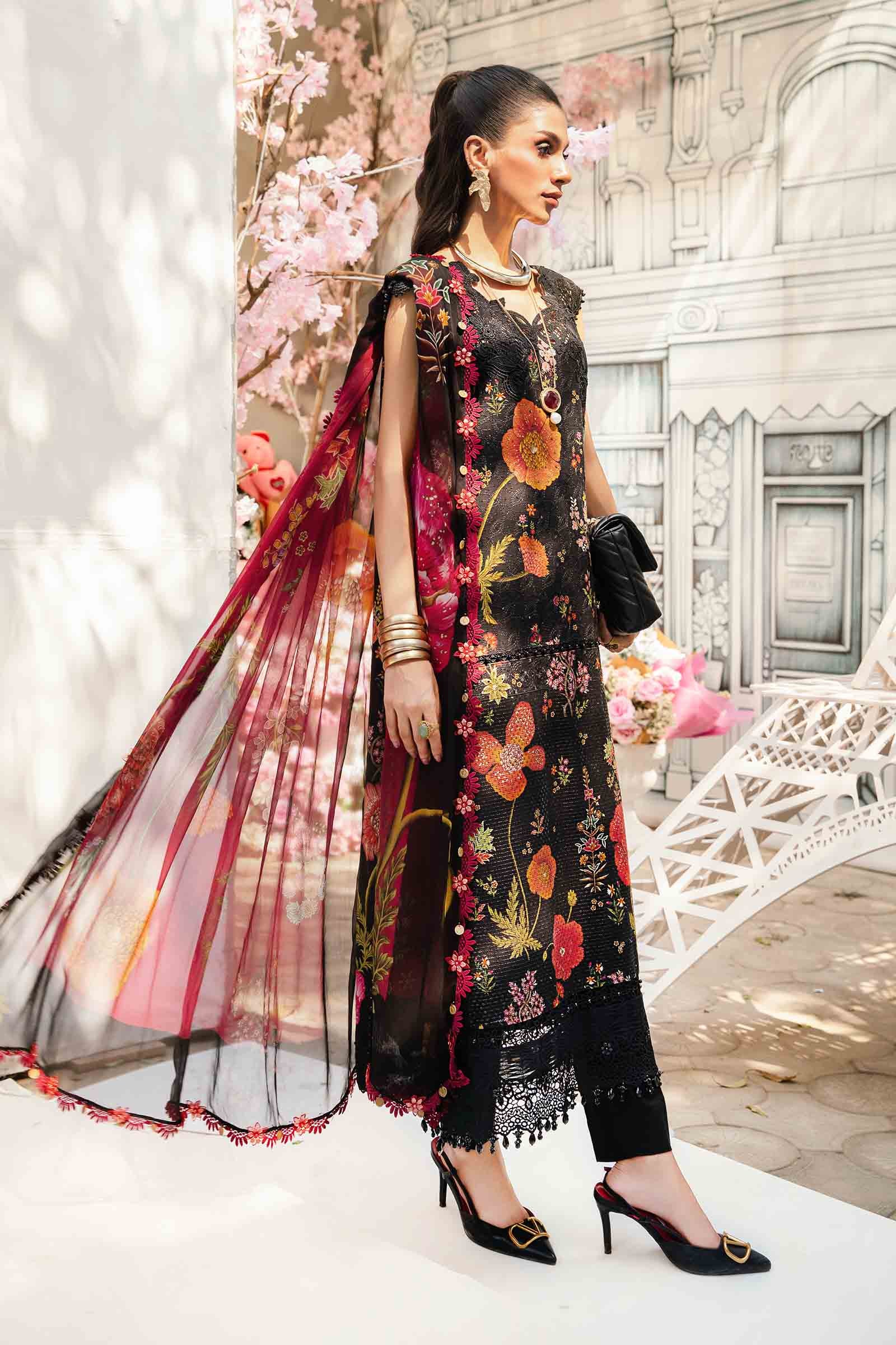 Maria B | M Prints Summer 25 | MPT-2607-B - by - Libasekhas UK - Registered Vendor of : Maria B - 100% Original Designer Dresss