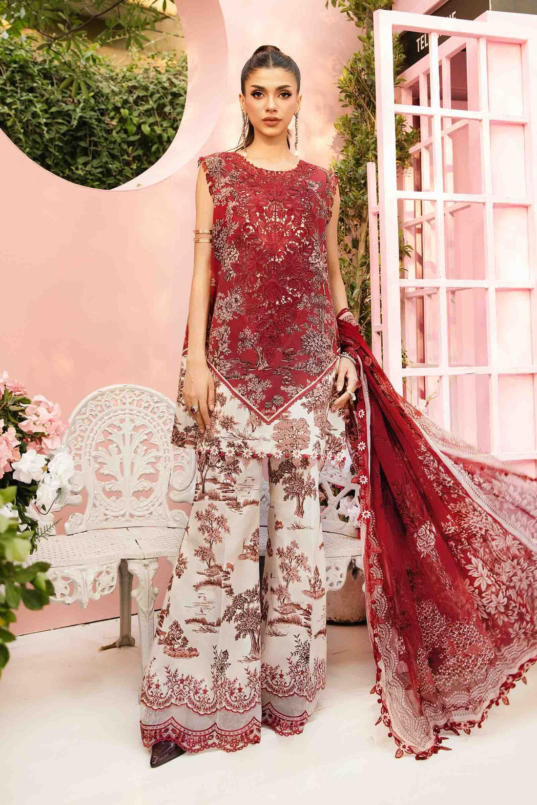 Maria B | M Prints Summer 25 | MPT-2608-A - by - Libasekhas UK - Registered Vendor of : Maria B - 100% Original Designer Dresss