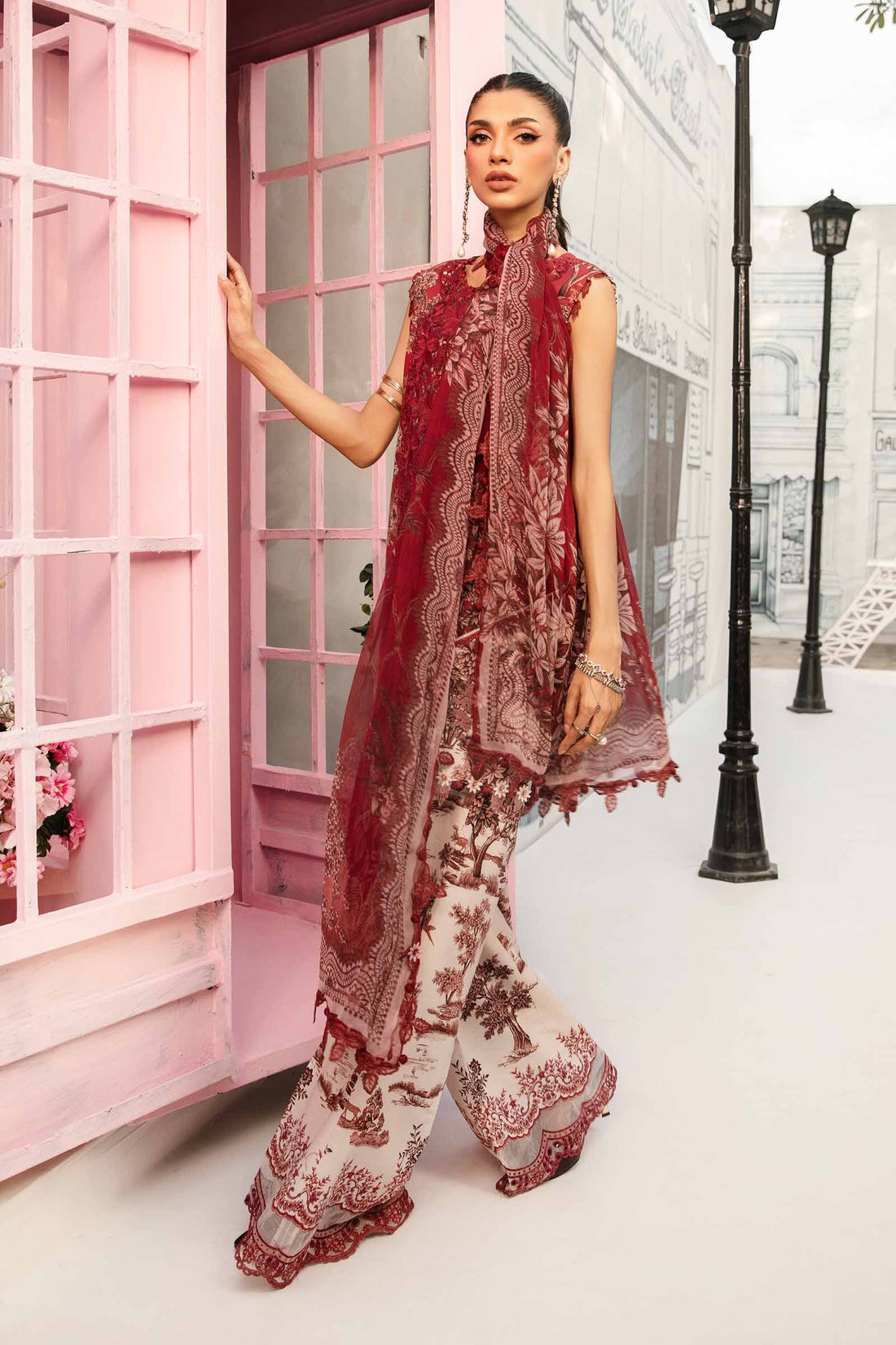 Maria B | M Prints Summer 25 | MPT-2608-A - by - Libasekhas UK - Registered Vendor of : Maria B - 100% Original Designer Dresss