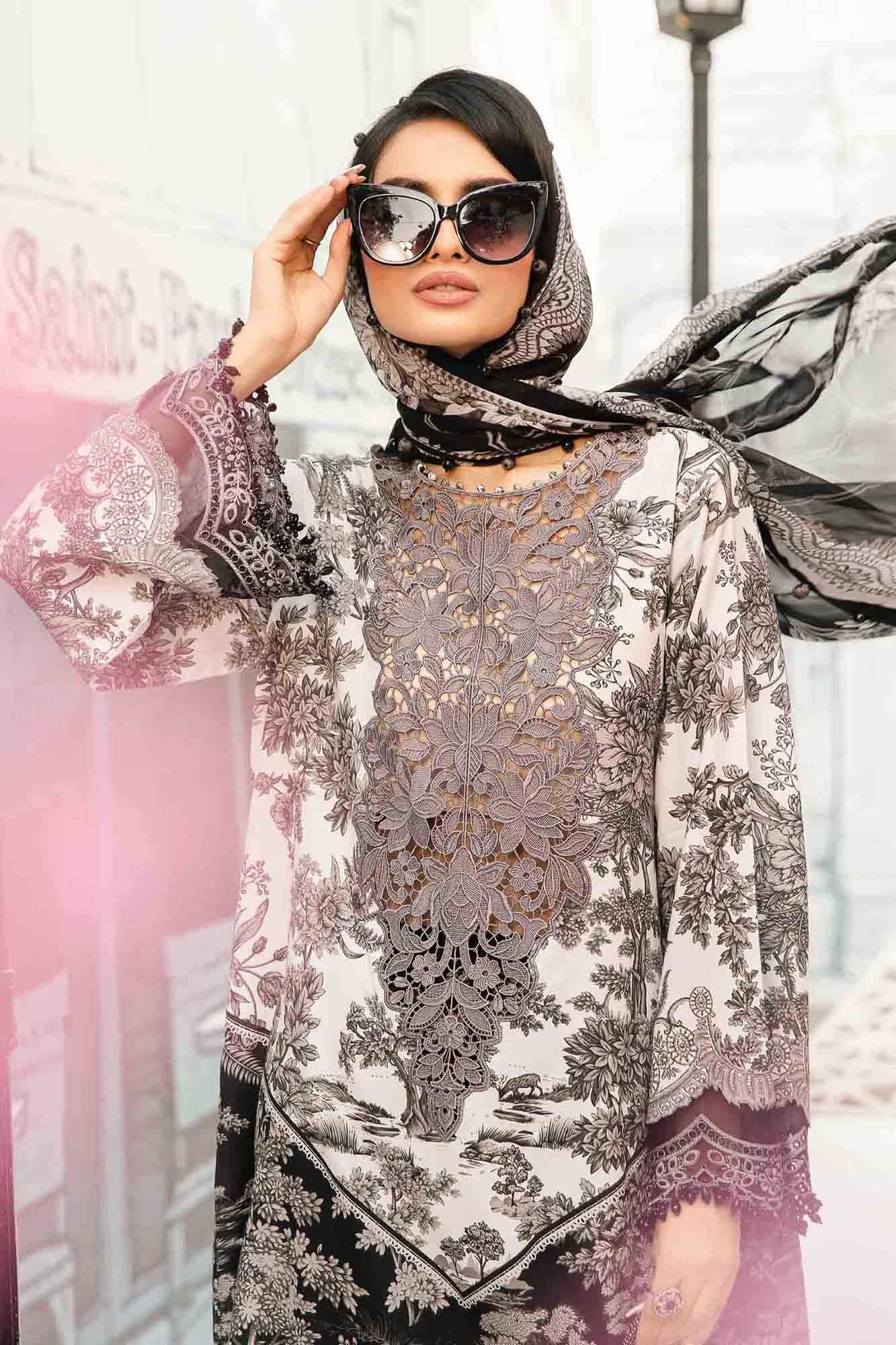 Maria B | M Prints Summer 25 | MPT-2608-B - by - Libasekhas UK - Registered Vendor of : Maria B - 100% Original Designer Dresss