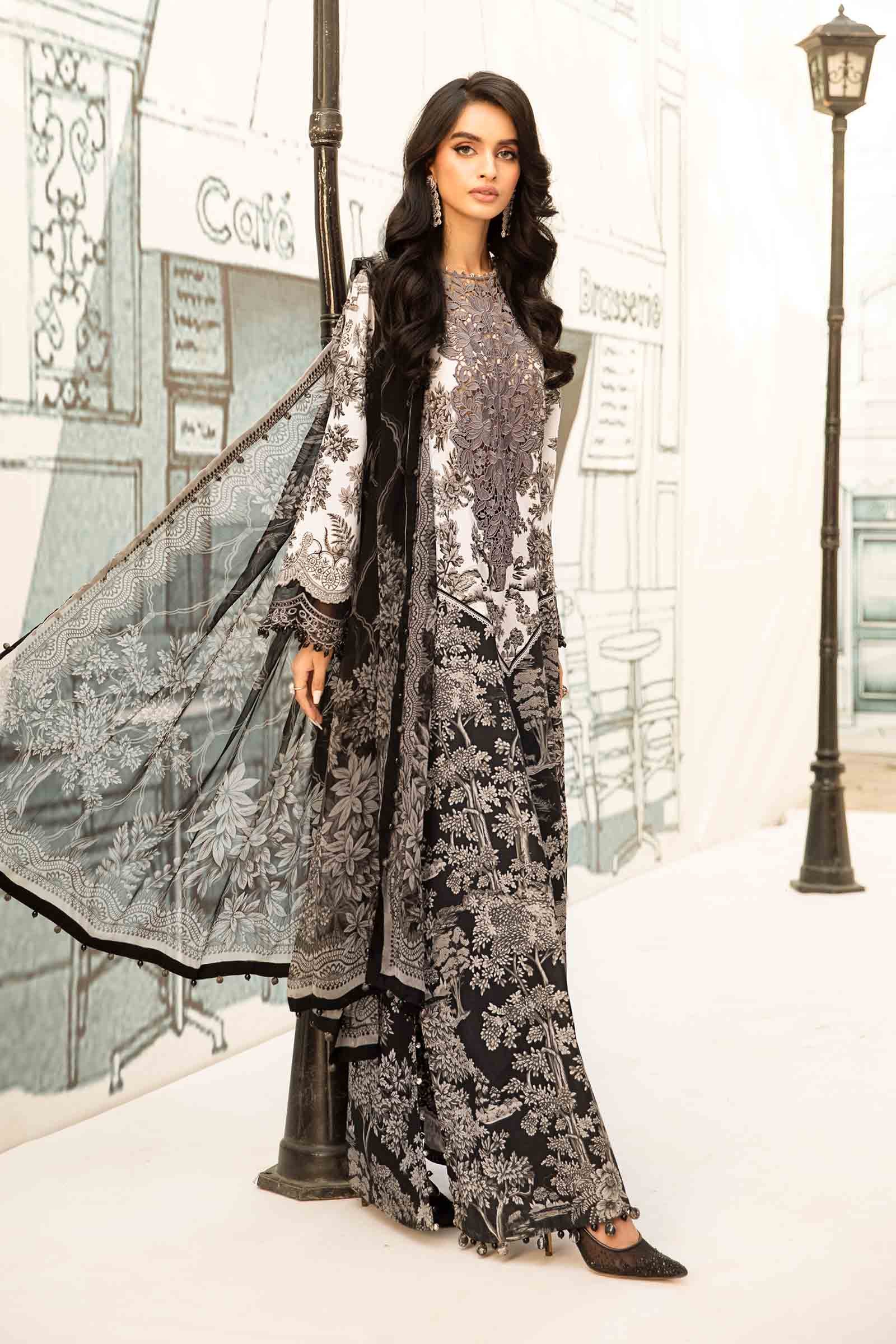 Maria B | M Prints Summer 25 | MPT-2608-B - by - Libasekhas UK - Registered Vendor of : Maria B - 100% Original Designer Dresss