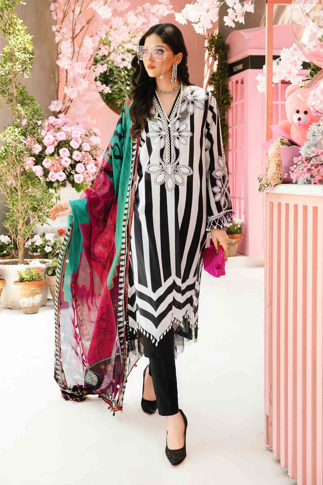 Maria B | M Prints Summer 25 | MPT-2609-B - by - Libasekhas UK - Registered Vendor of : Maria B - 100% Original Designer Dresss