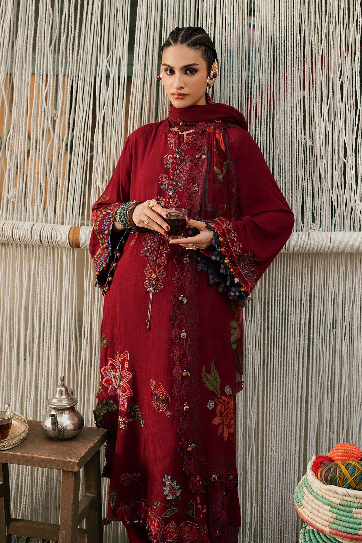 Maria B | M Prints Winter Fall 2026 | MPT-3110-A - by Libasekhas UK - Registered Vendor of : Maria B - 100% Original Designer Dress