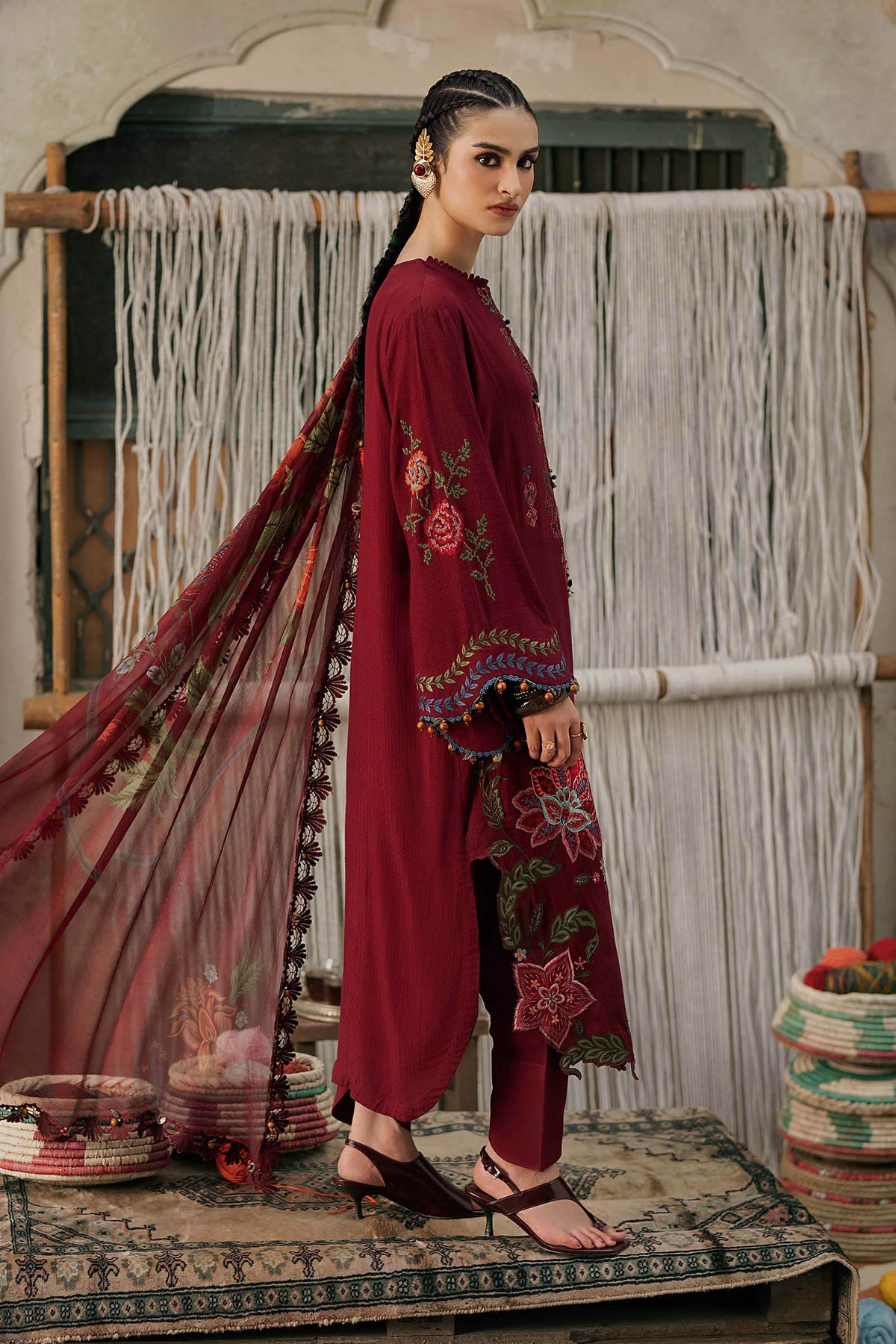Maria B | M Prints Winter Fall 2026 | MPT-3110-A - by Libasekhas UK - Registered Vendor of : Maria B - 100% Original Designer Dress