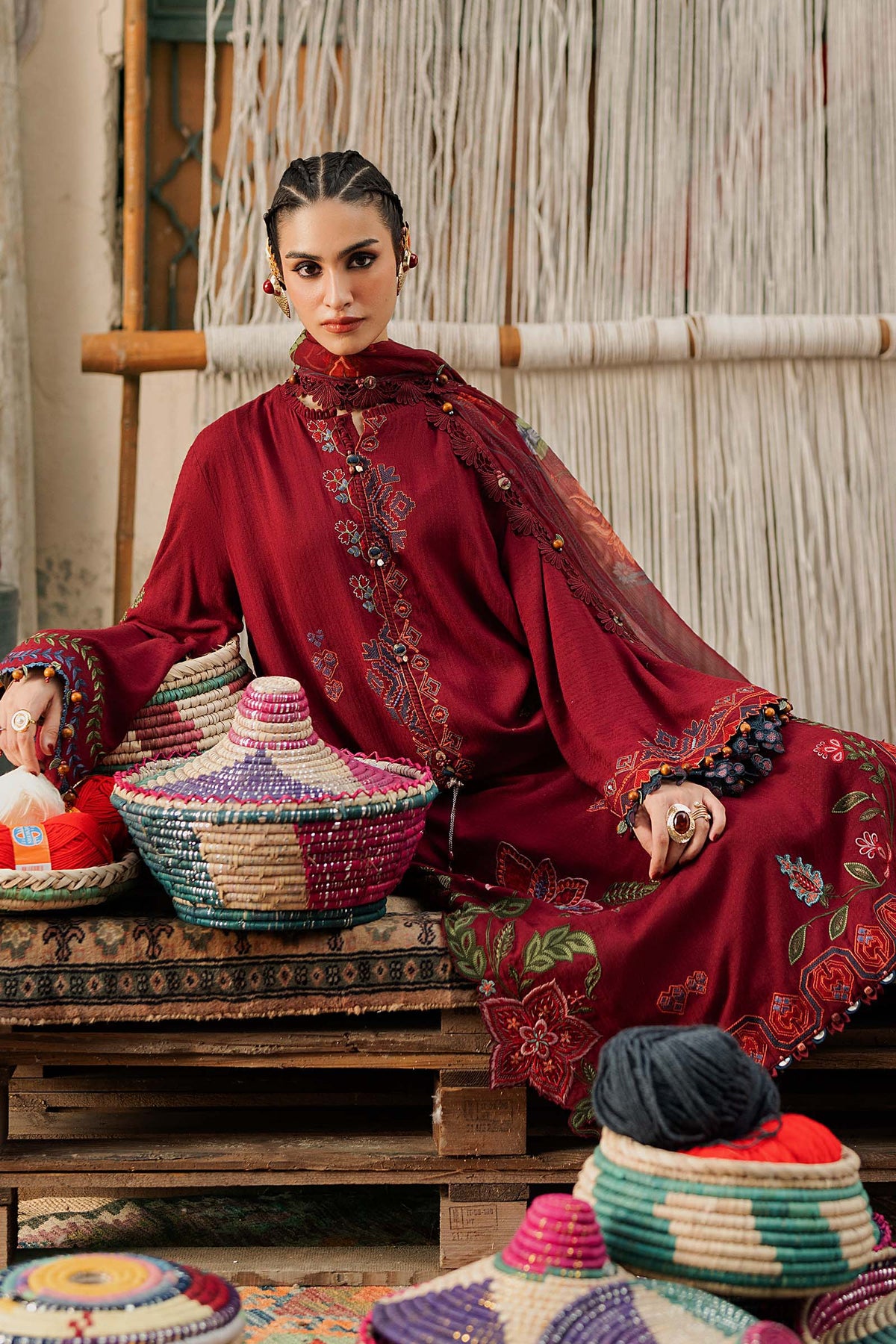 Maria B | M Prints Winter Fall 2026 | MPT-3110-A - by Libasekhas UK - Registered Vendor of : Maria B - 100% Original Designer Dress