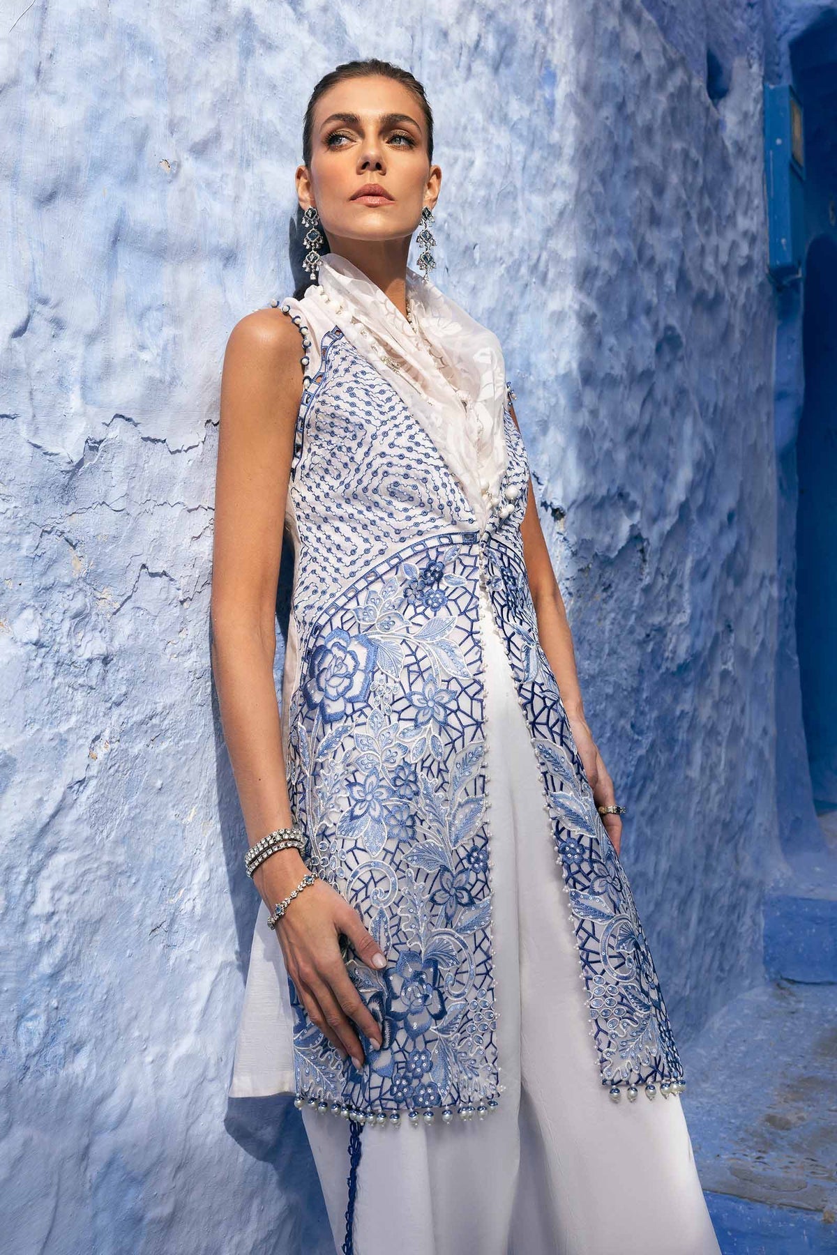 Maria B | Luxury Lawn 25 | D-2510-A - by - Libasekhas UK - Registered Vendor of : Maria B - 100% Original Designer Dresss