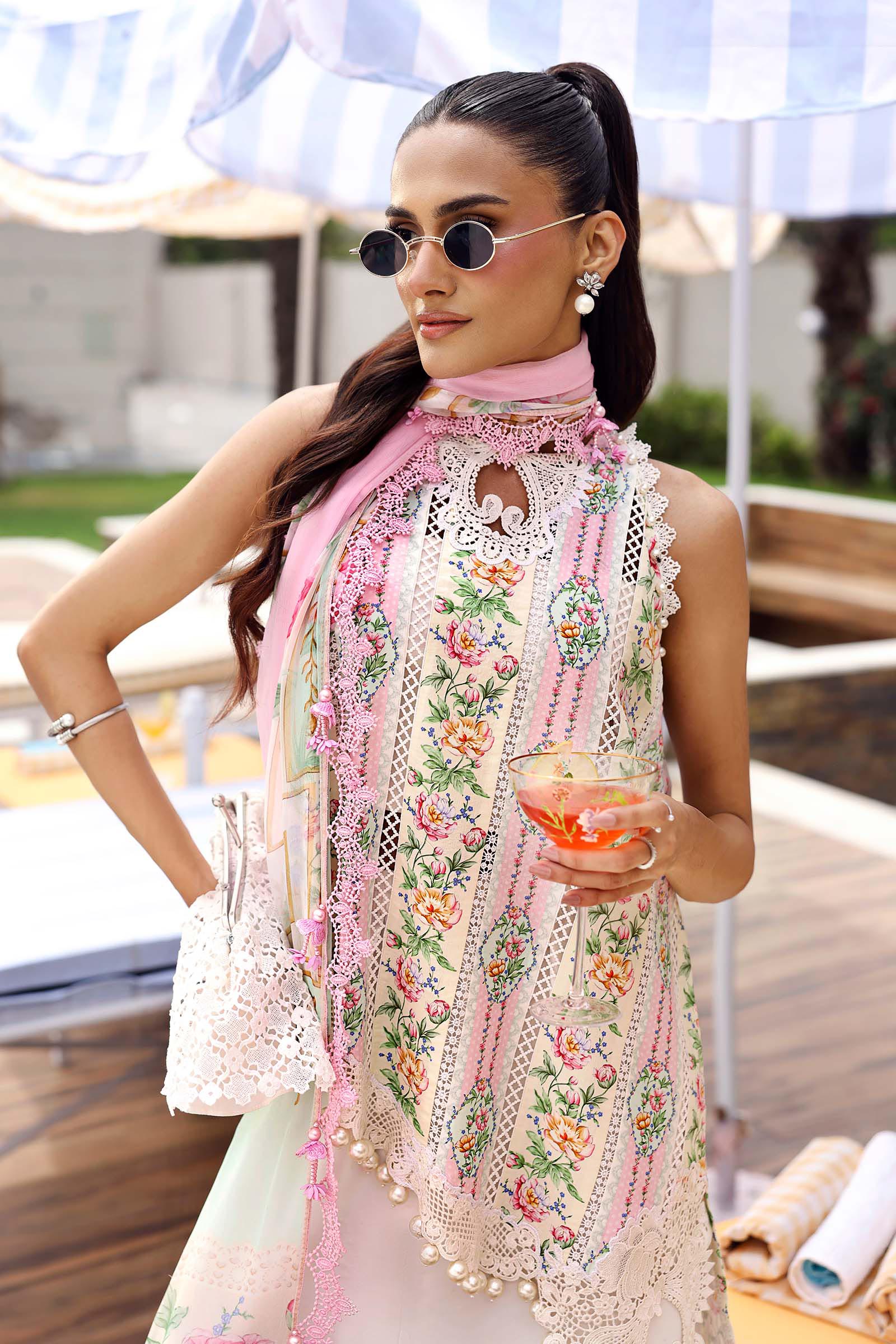 Maria B | M Prints 26 | MPT-3010-A - by Libasekhas UK - Registered Vendor of : Maria B - 100% Original Designer Dress