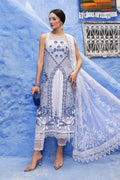 Maria B | Luxury Lawn 25 | D-2510-A - by - Libasekhas UK - Registered Vendor of : Maria B - 100% Original Designer Dresss