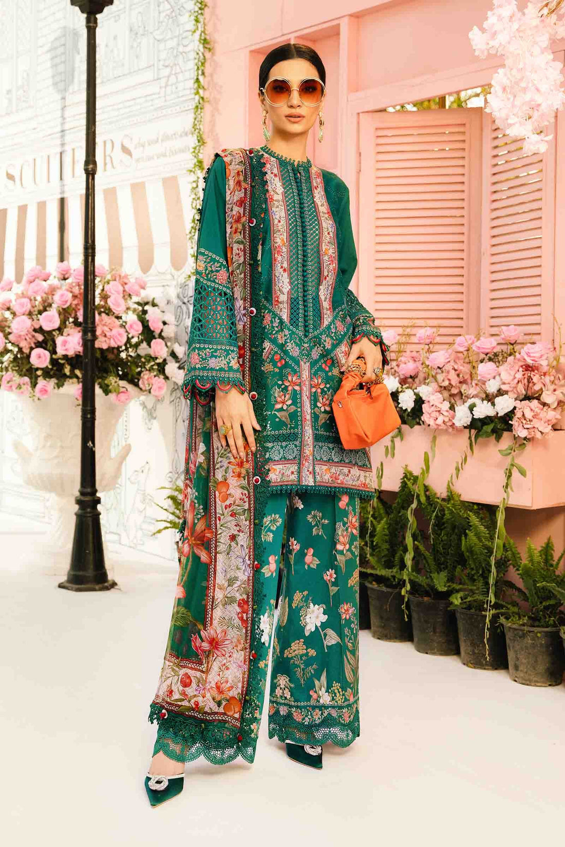 Maria B | M Prints Summer 25 | MPT-2610-A - by - Libasekhas UK - Registered Vendor of : Maria B - 100% Original Designer Dresss