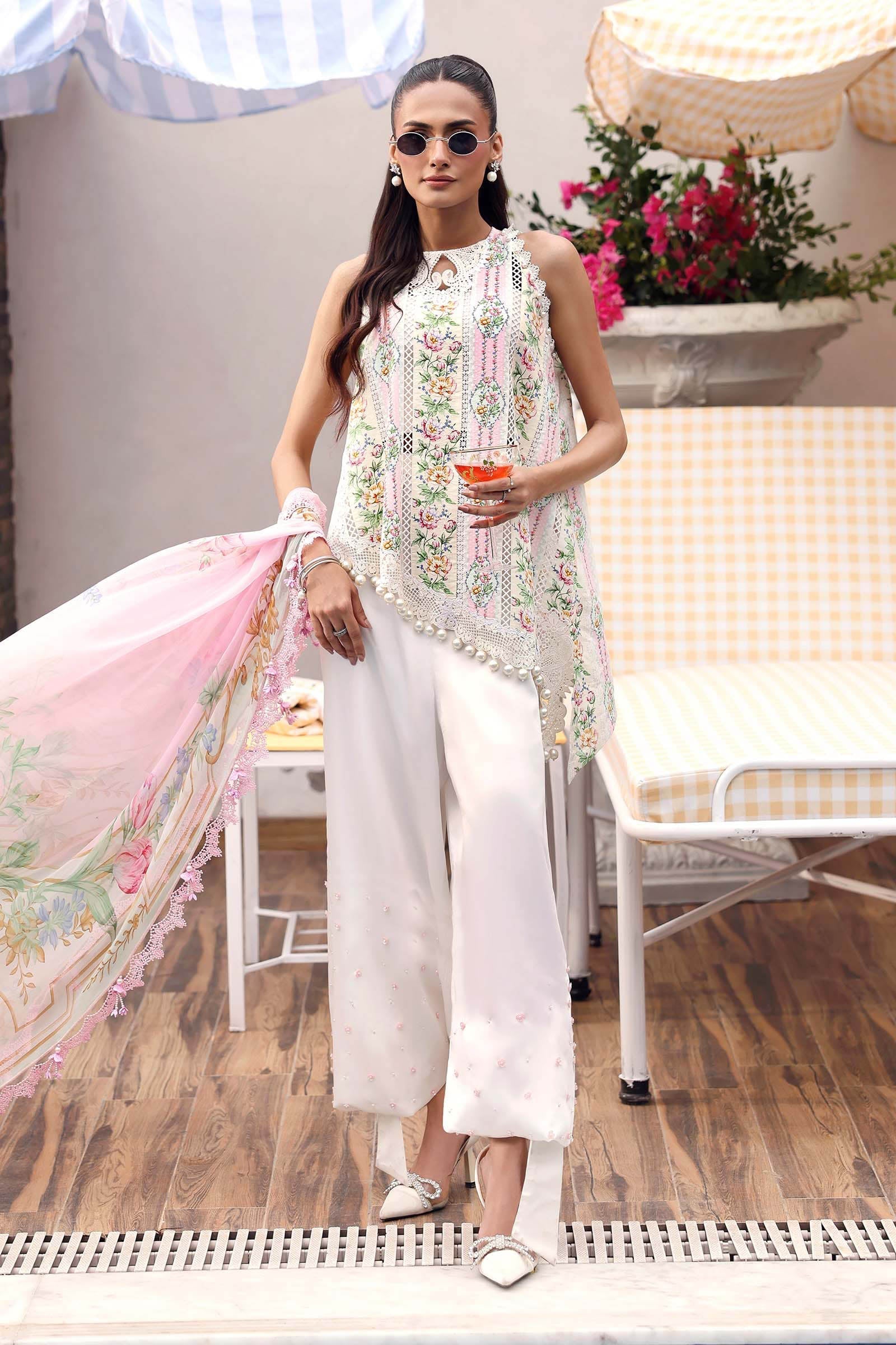 Maria B | M Prints 26 | MPT-3010-A - by Libasekhas UK - Registered Vendor of : Maria B - 100% Original Designer Dress