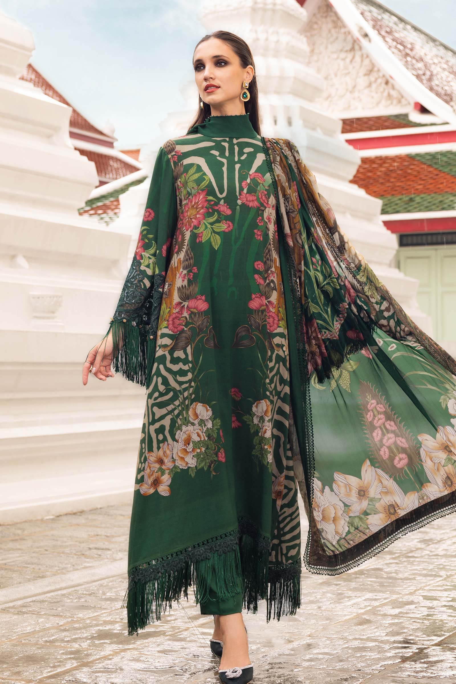 Maria B | M Prints Winter 25 | MPT-2810-A - by Libasekhas UK - Registered Vendor of : Maria B - 100% Original Designer Dress