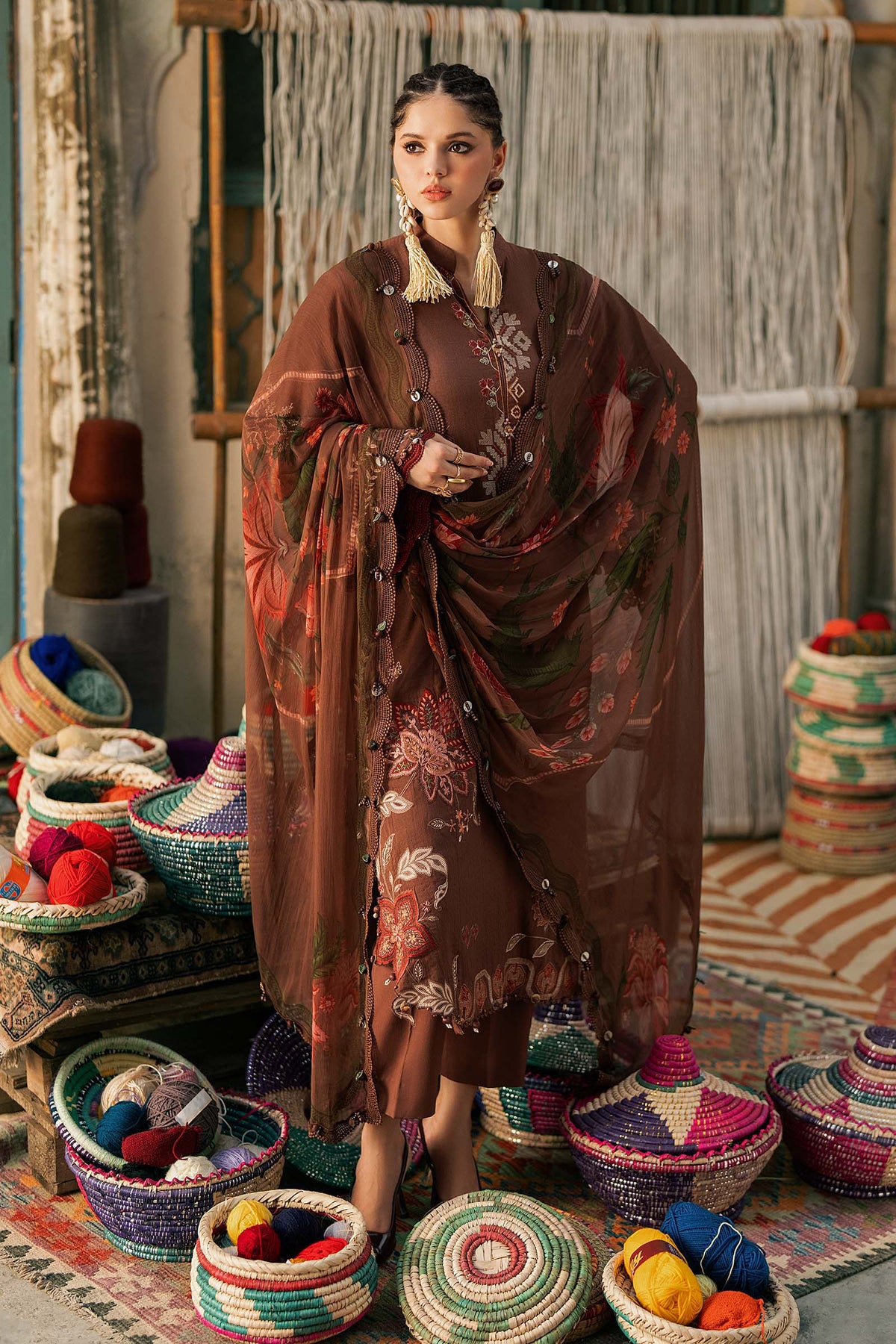 Maria B | M Prints Winter Fall 2026 | MPT-3110-B - by Libasekhas UK - Registered Vendor of : Maria B - 100% Original Designer Dress