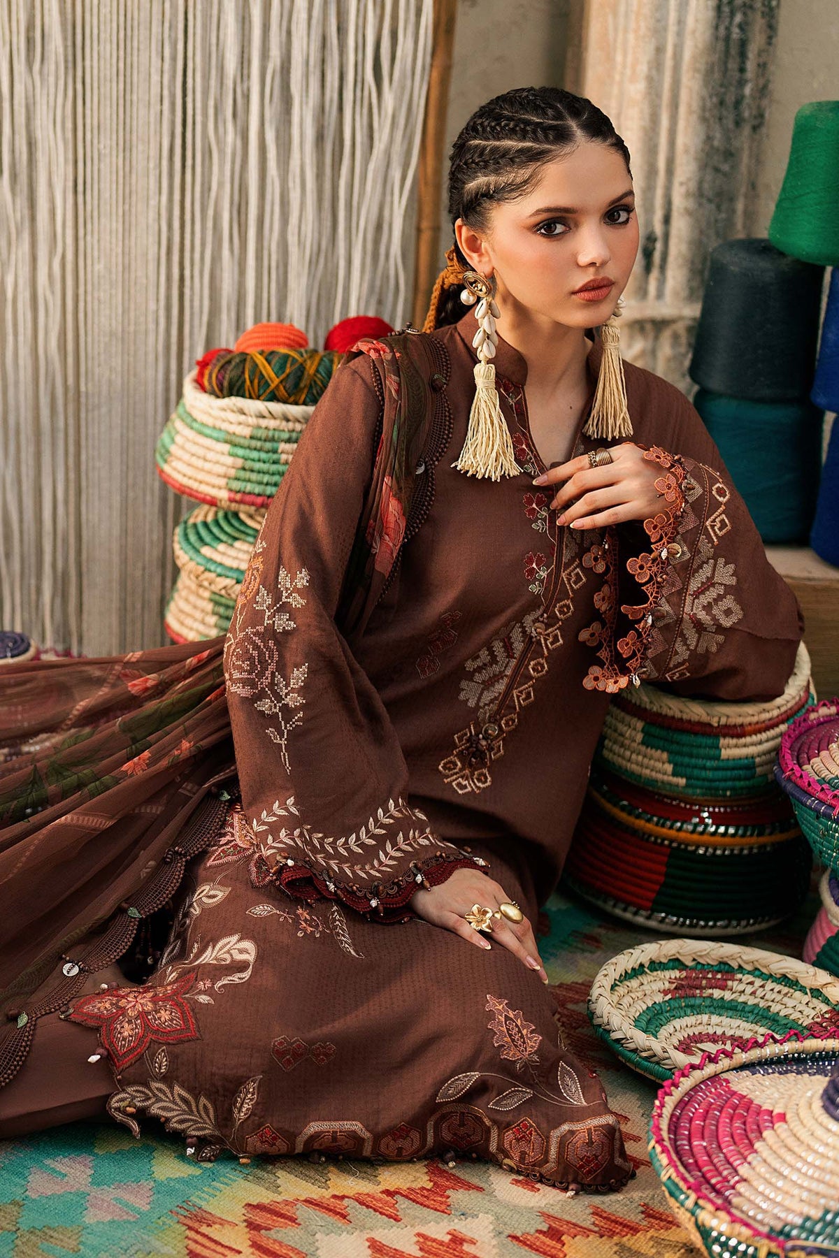 Maria B | M Prints Winter Fall 2026 | MPT-3110-B - by Libasekhas UK - Registered Vendor of : Maria B - 100% Original Designer Dress