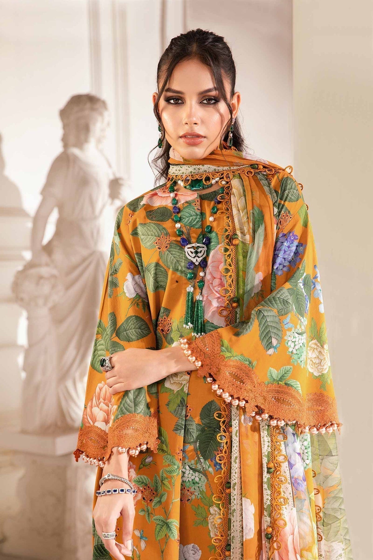 Maria.B | M Print Eid Edit | MPT-2210-B - by - Libasekhas UK - Registered Vendor of : Maria B - 100% Original Designer Dresss