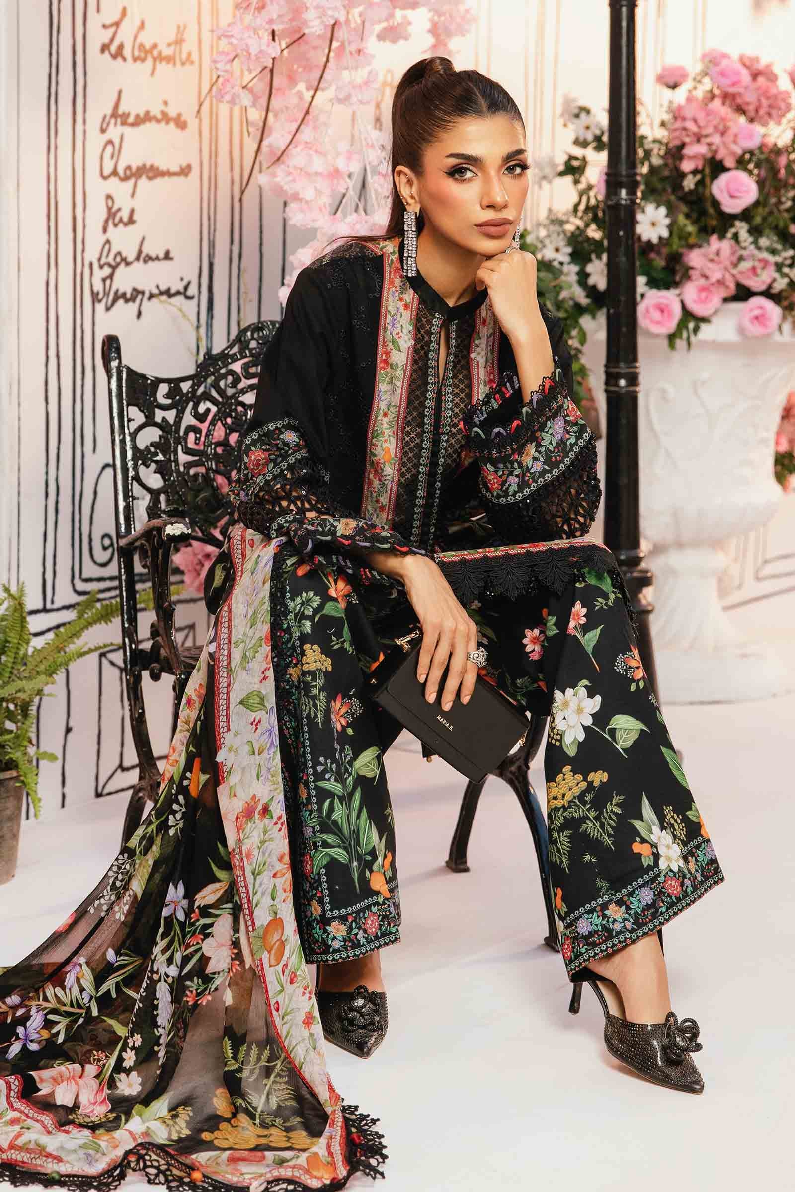 Maria B | M Prints Summer 25 | MPT-2610-B - by - Libasekhas UK - Registered Vendor of : Maria B - 100% Original Designer Dresss