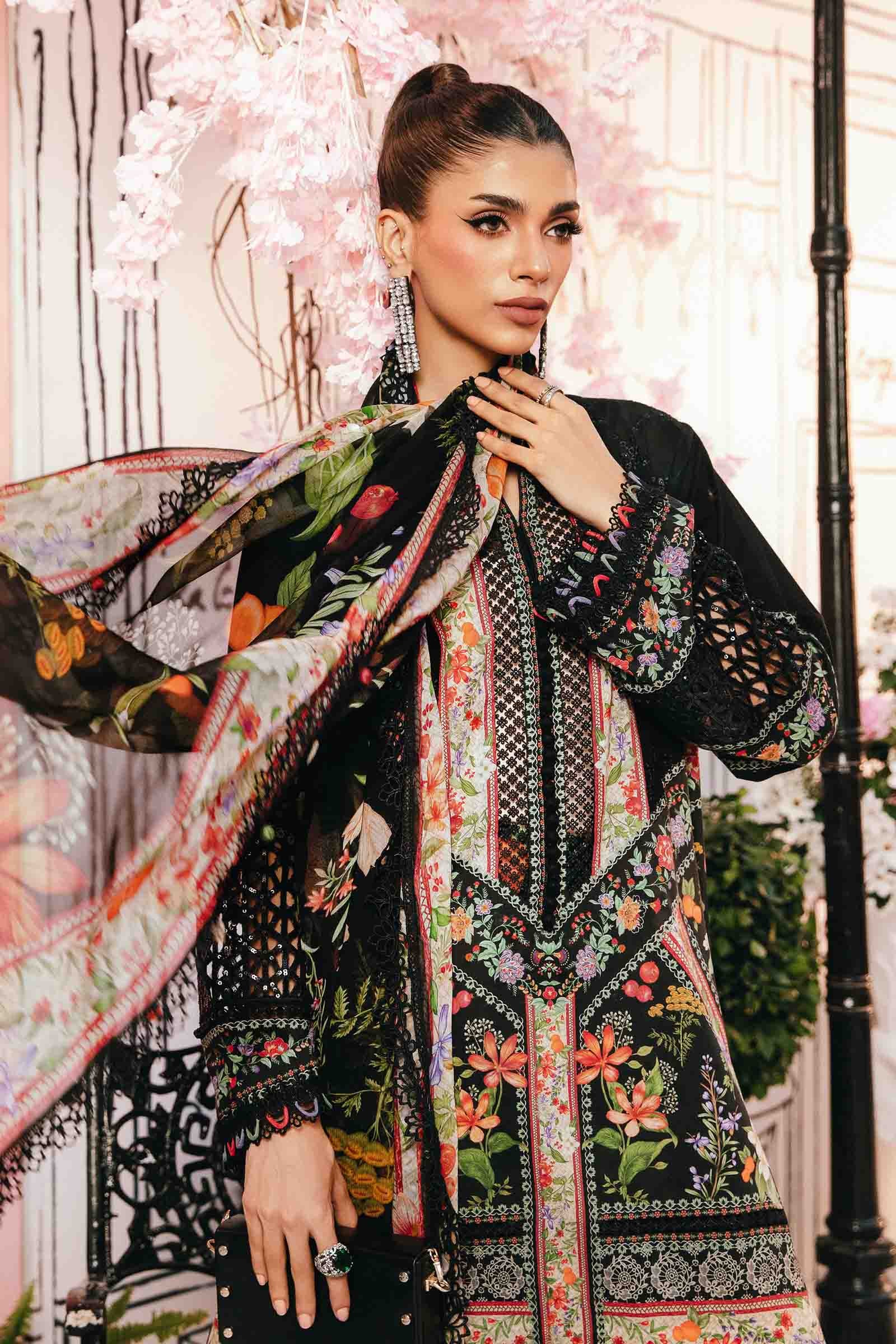 Maria B | M Prints Summer 25 | MPT-2610-B - by - Libasekhas UK - Registered Vendor of : Maria B - 100% Original Designer Dresss