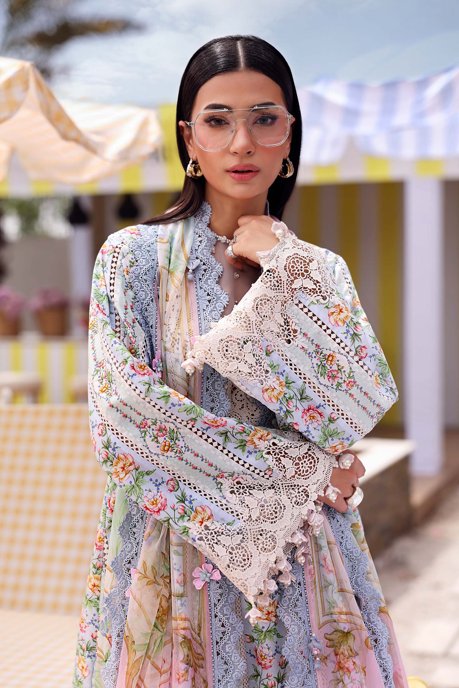 Maria B | M Prints 26 | MPT-3010-B - by Libasekhas UK - Registered Vendor of : Maria B - 100% Original Designer Dress