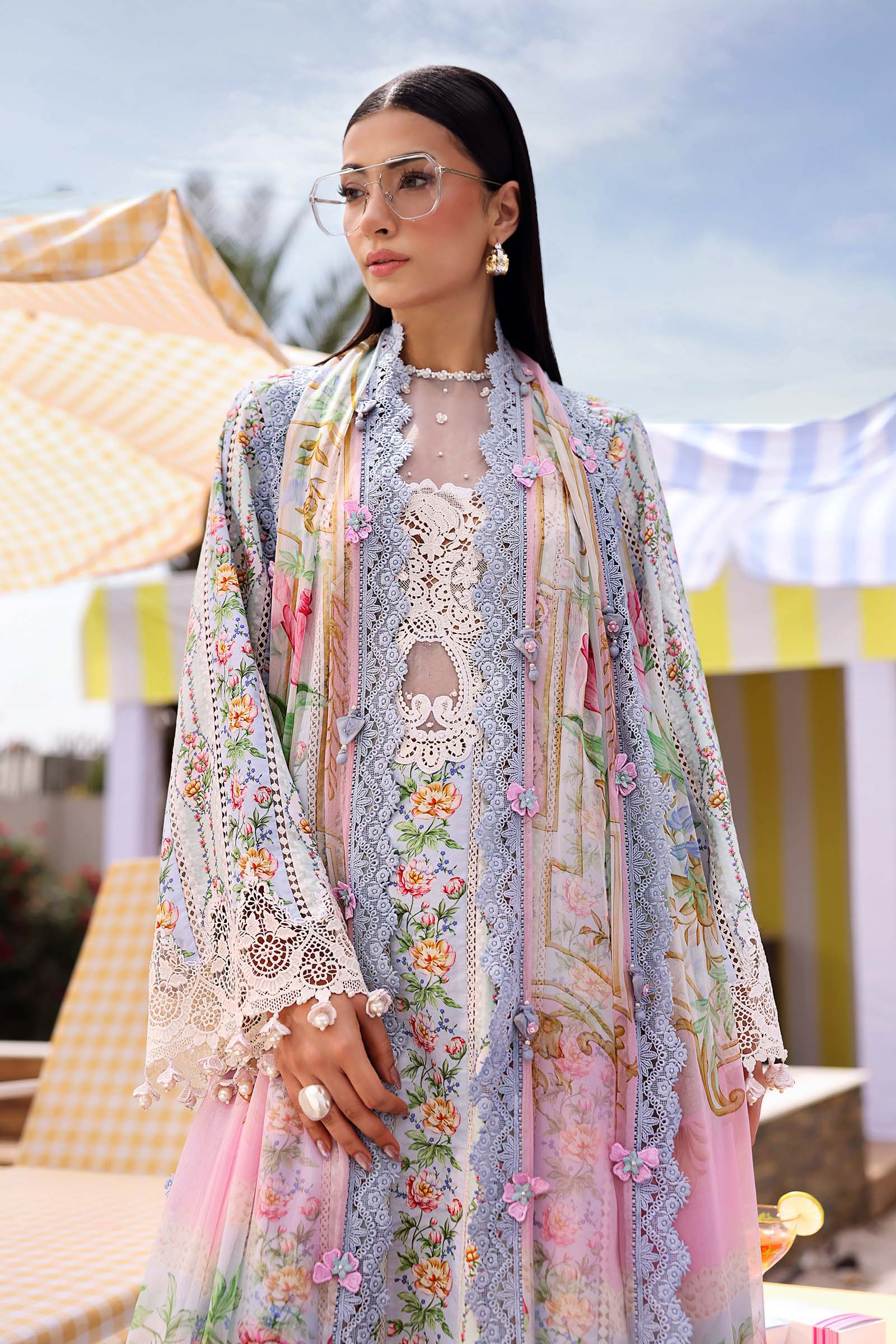 Maria B | M Prints 26 | MPT-3010-B - by Libasekhas UK - Registered Vendor of : Maria B - 100% Original Designer Dress