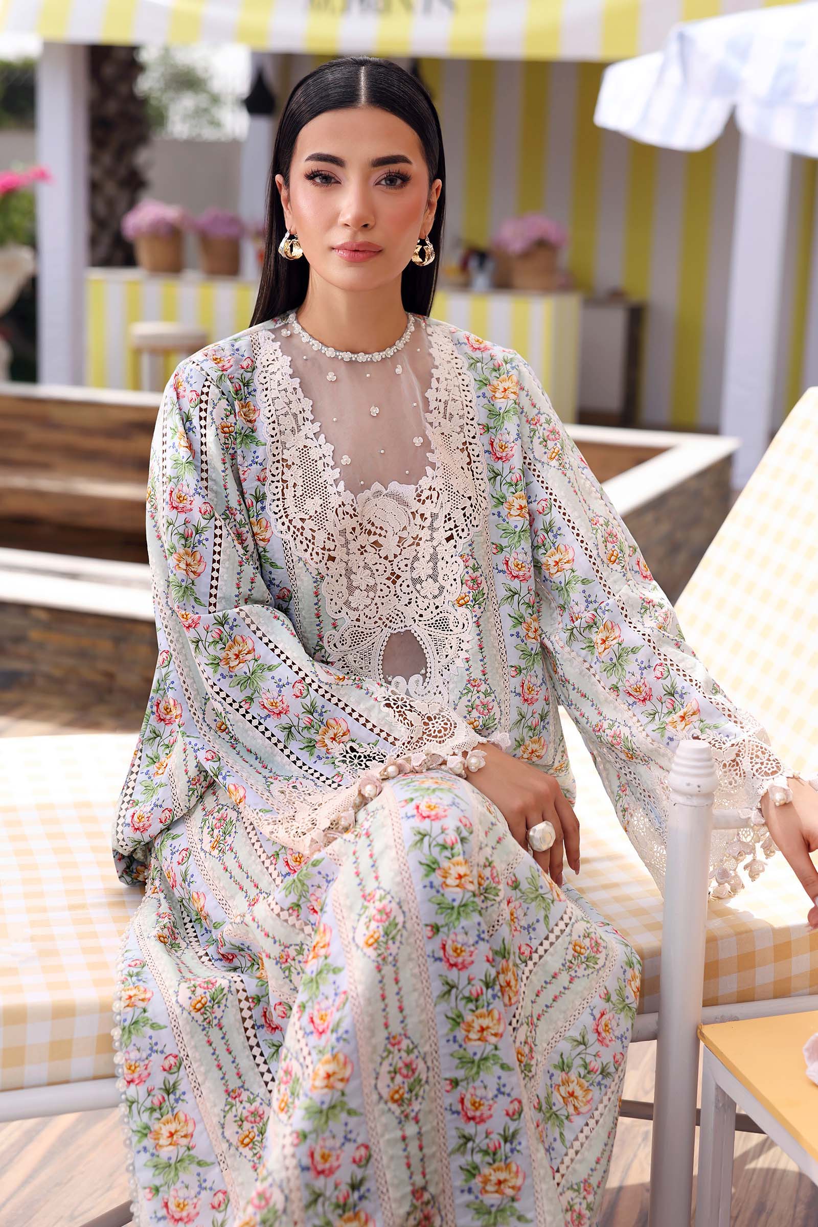 Maria B | M Prints 26 | MPT-3010-B - by Libasekhas UK - Registered Vendor of : Maria B - 100% Original Designer Dress