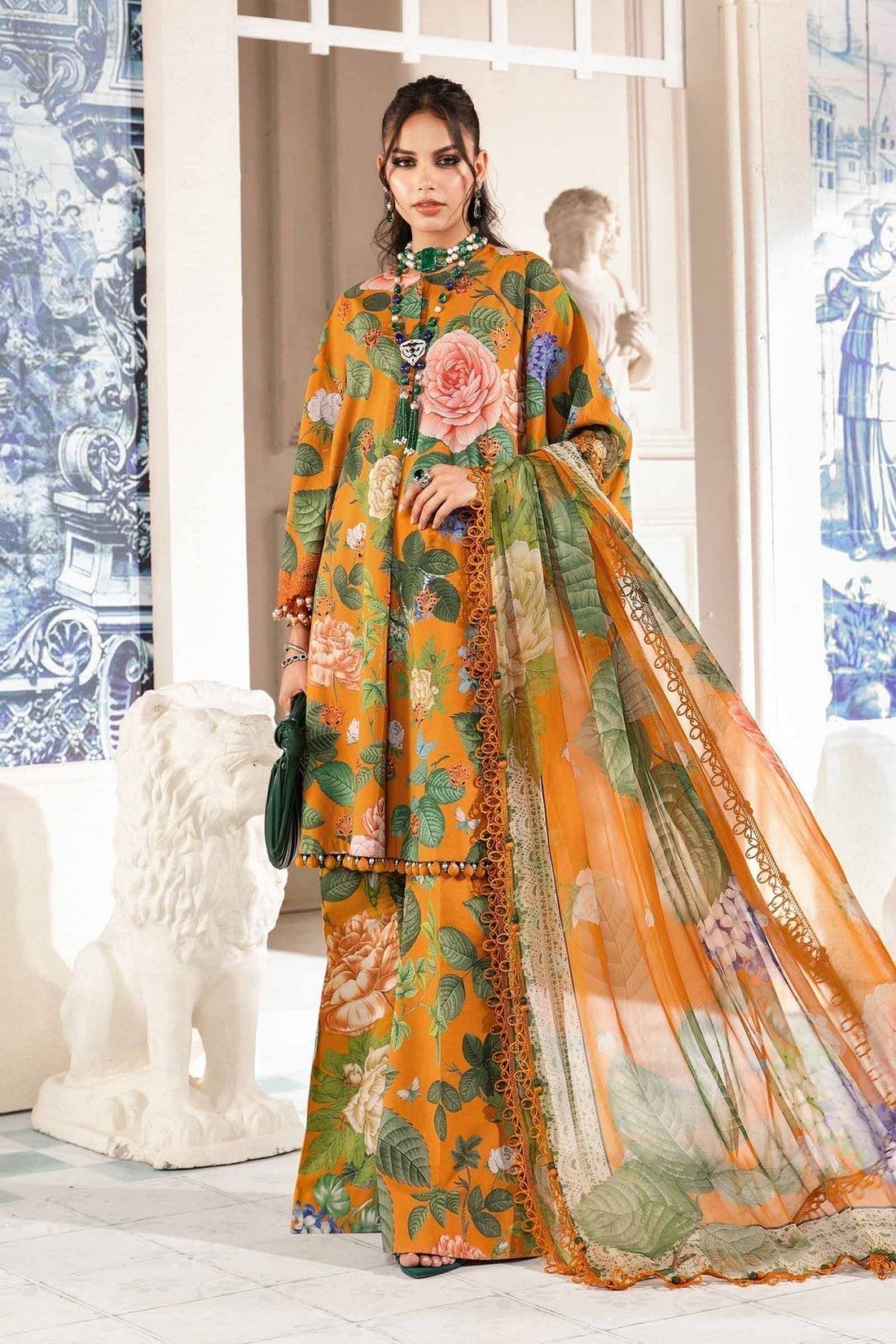 Maria.B | M Print Eid Edit | MPT-2210-B - by - Libasekhas UK - Registered Vendor of : Maria B - 100% Original Designer Dresss