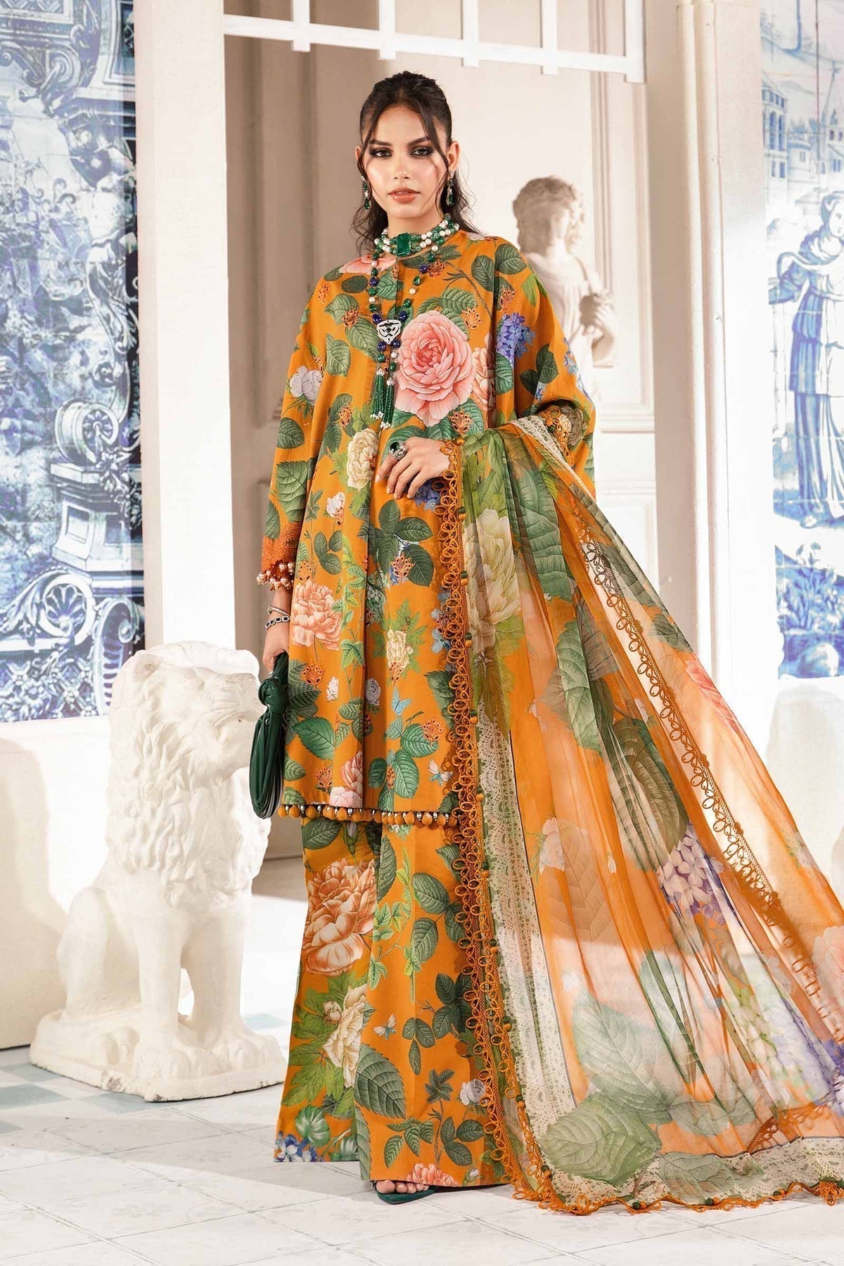 Maria.B | M Print Eid Edit | MPT-2210-B - by - Libasekhas UK - Registered Vendor of : Maria B - 100% Original Designer Dresss