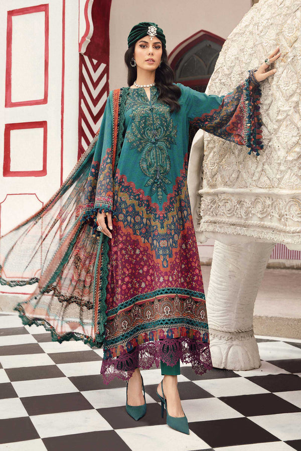 Maria B | M Prints Winter 25 | MPT-2710-B - by Libasekhas UK - Registered Vendor of : Maria B - 100% Original Designer Dress