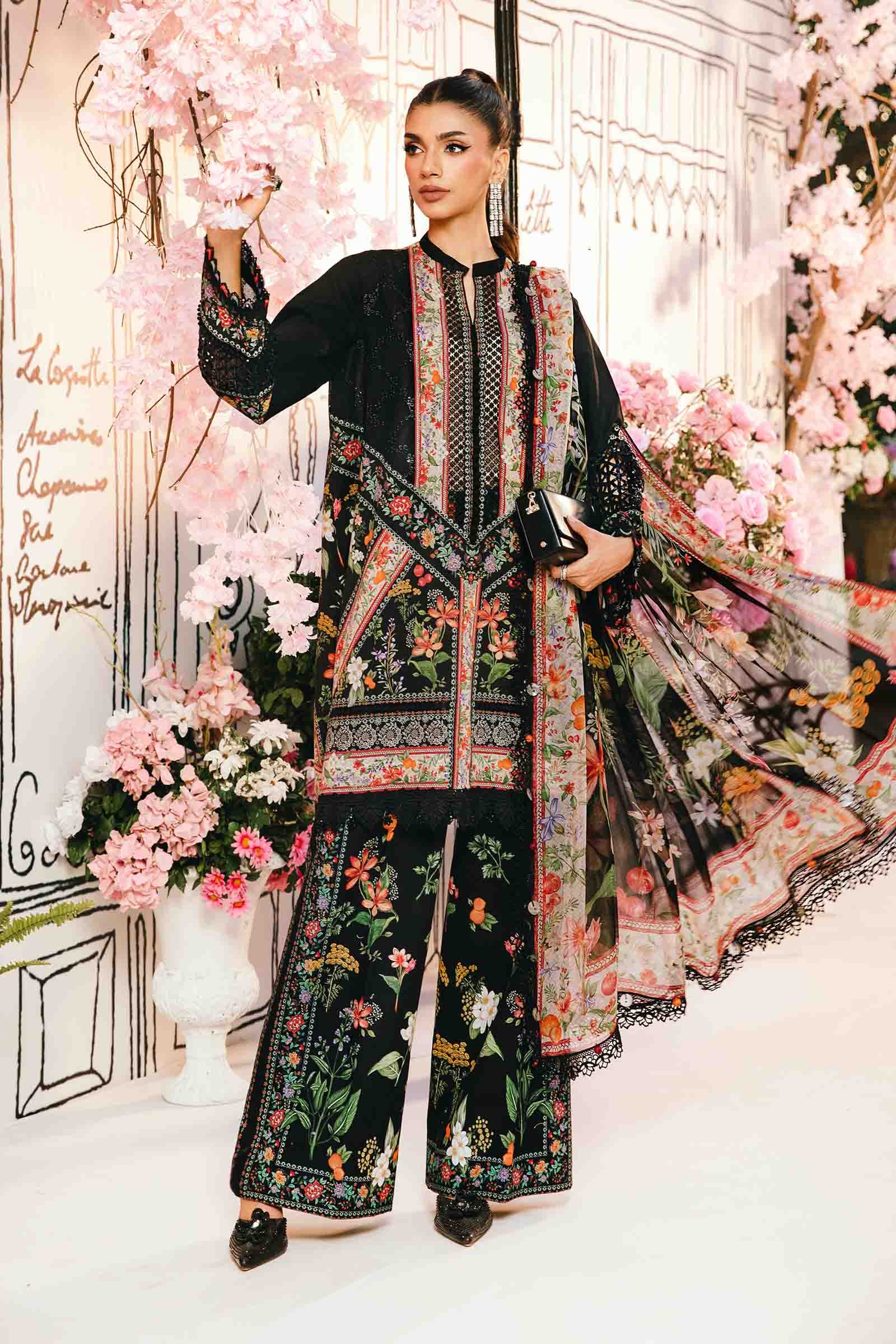 Maria B | M Prints Summer 25 | MPT-2610-B - by - Libasekhas UK - Registered Vendor of : Maria B - 100% Original Designer Dresss