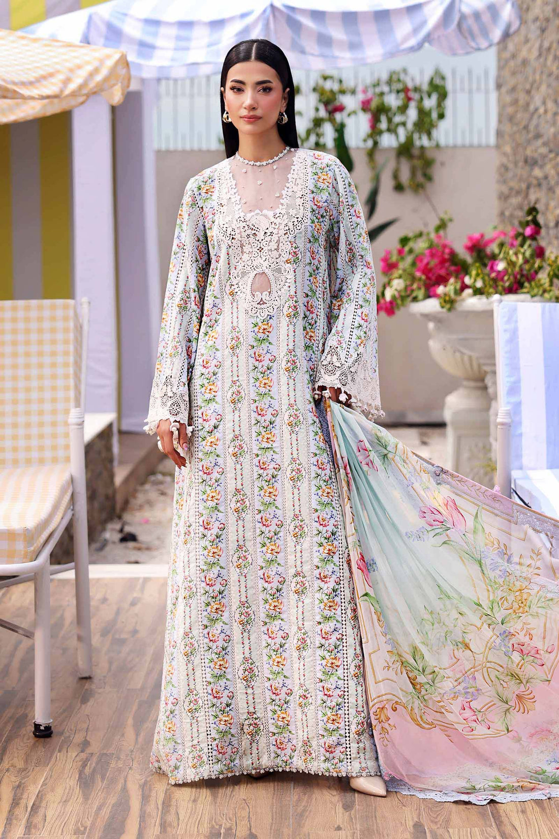 Maria B | M Prints 26 | MPT-3010-B - by Libasekhas UK - Registered Vendor of : Maria B - 100% Original Designer Dress