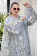Maria B | Luxury Lawn | EL-23-10-Ice Blue - by - Libasekhas UK - Registered Vendor of : Maria B - 100% Original Designer Dresss